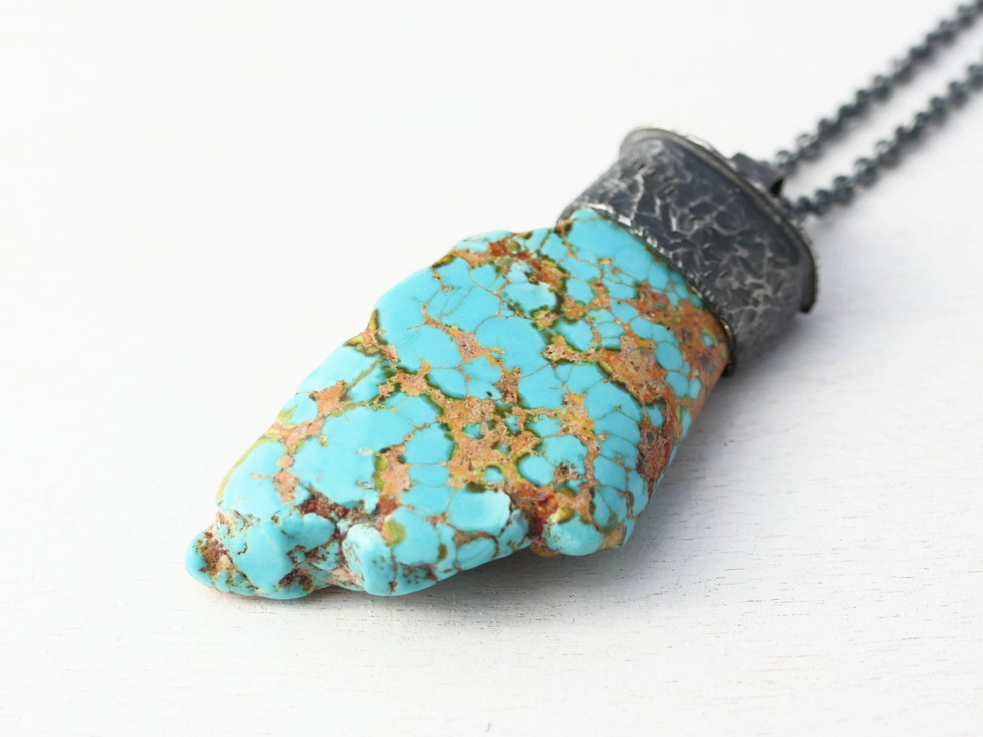 minimalist big turquoise nugget