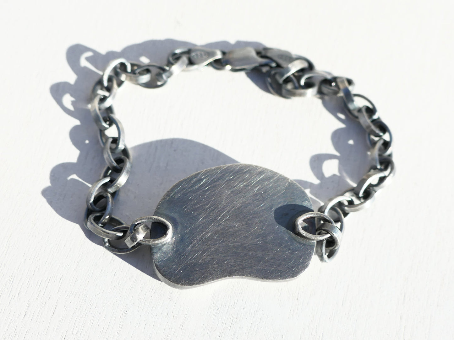 engravable Turquoise Bracelet sterling silver chain bracelet