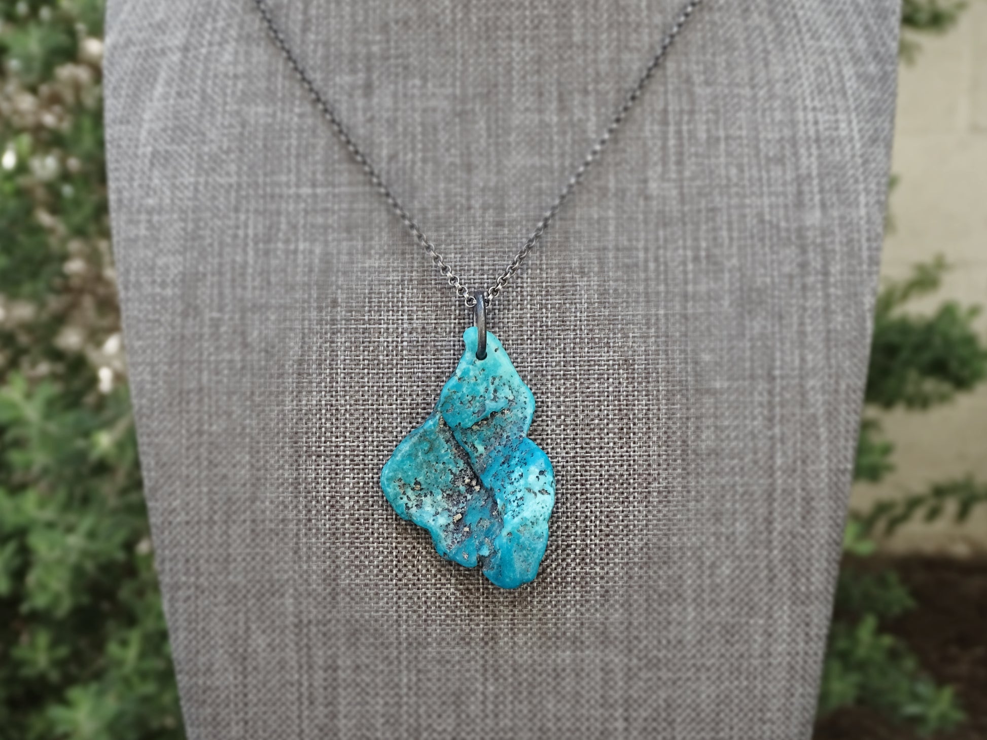 big turquoise pendant
