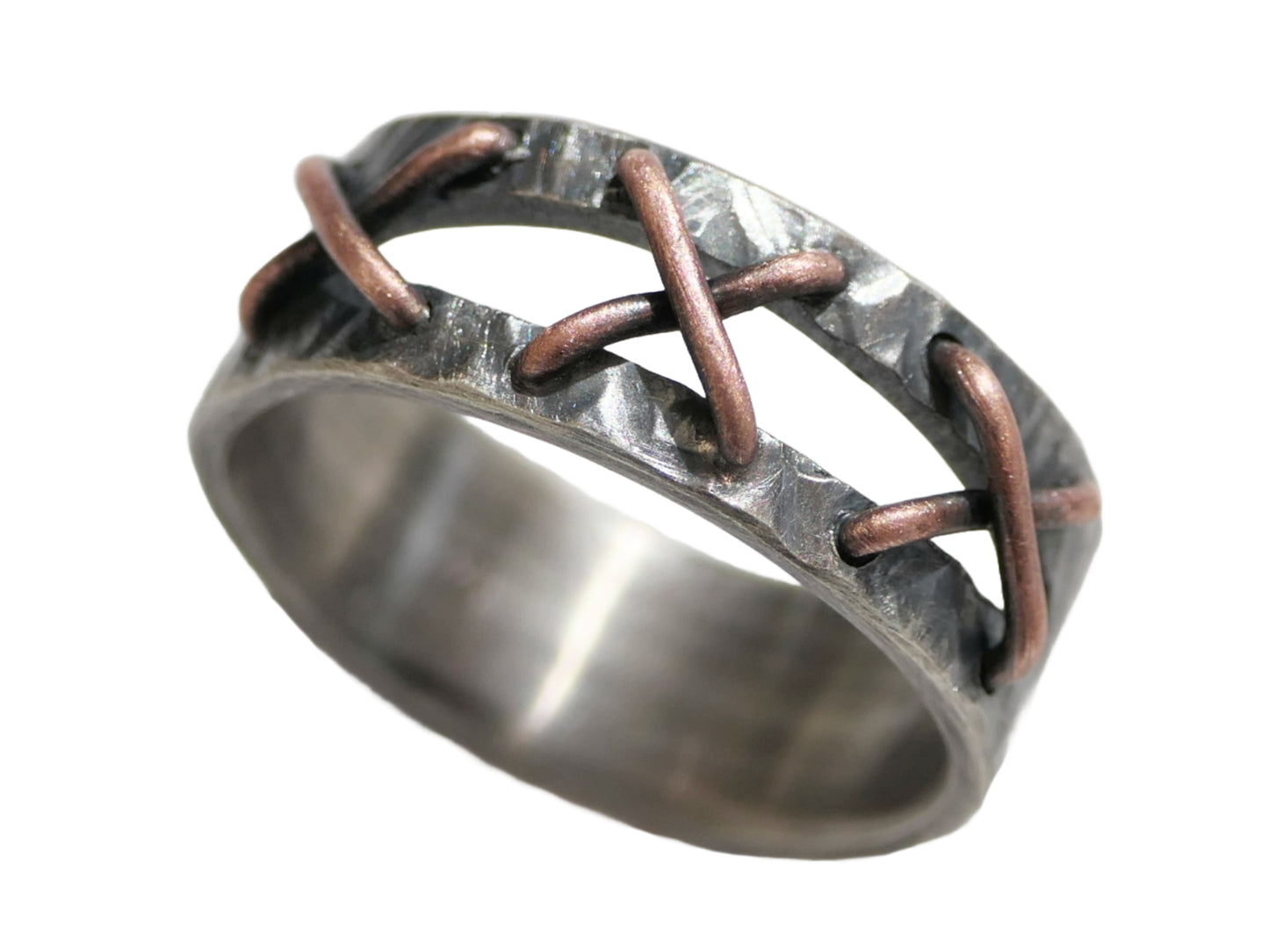 stitched ring unusual wedding ring