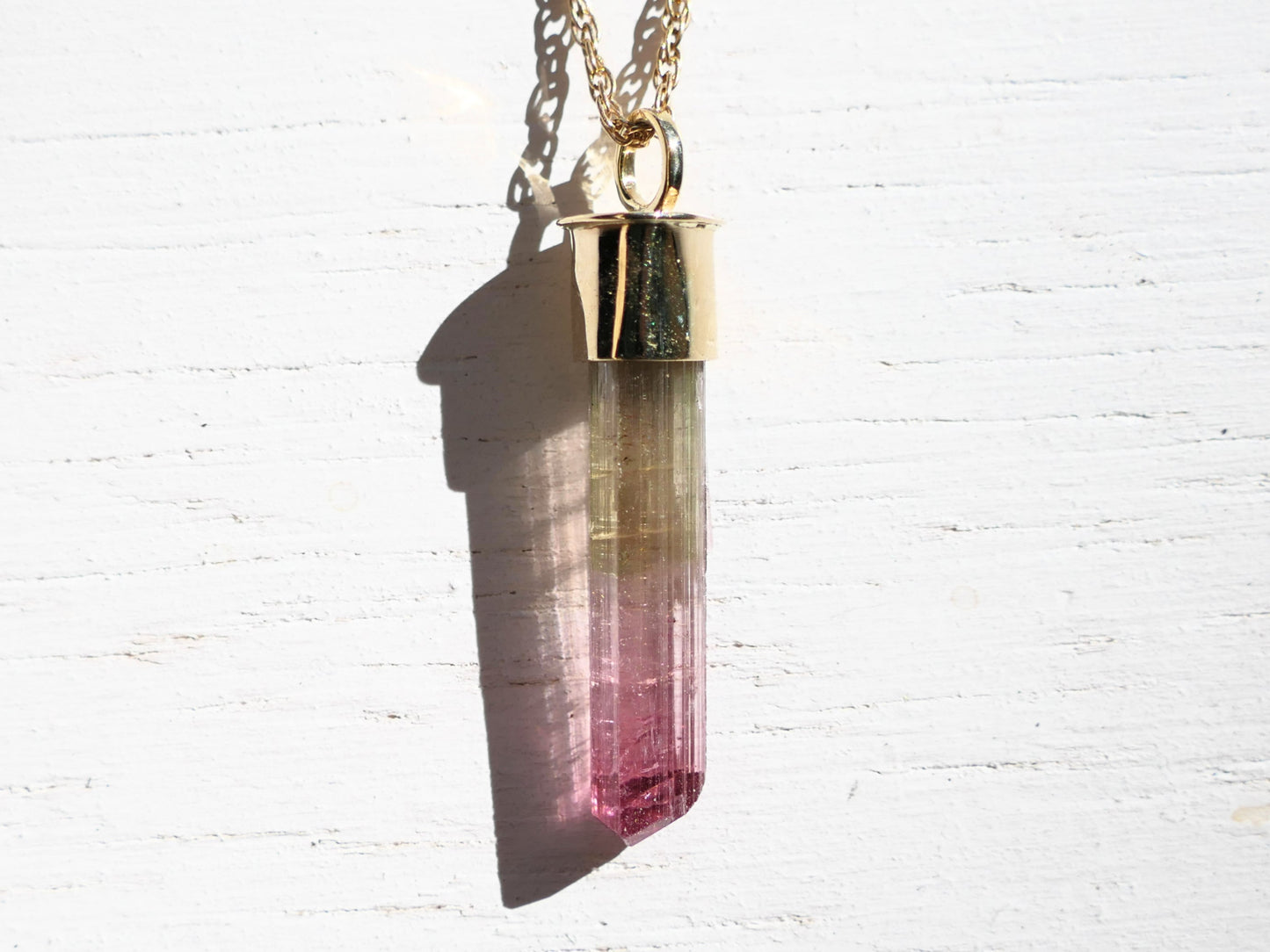 watermelon tourmaline crystal