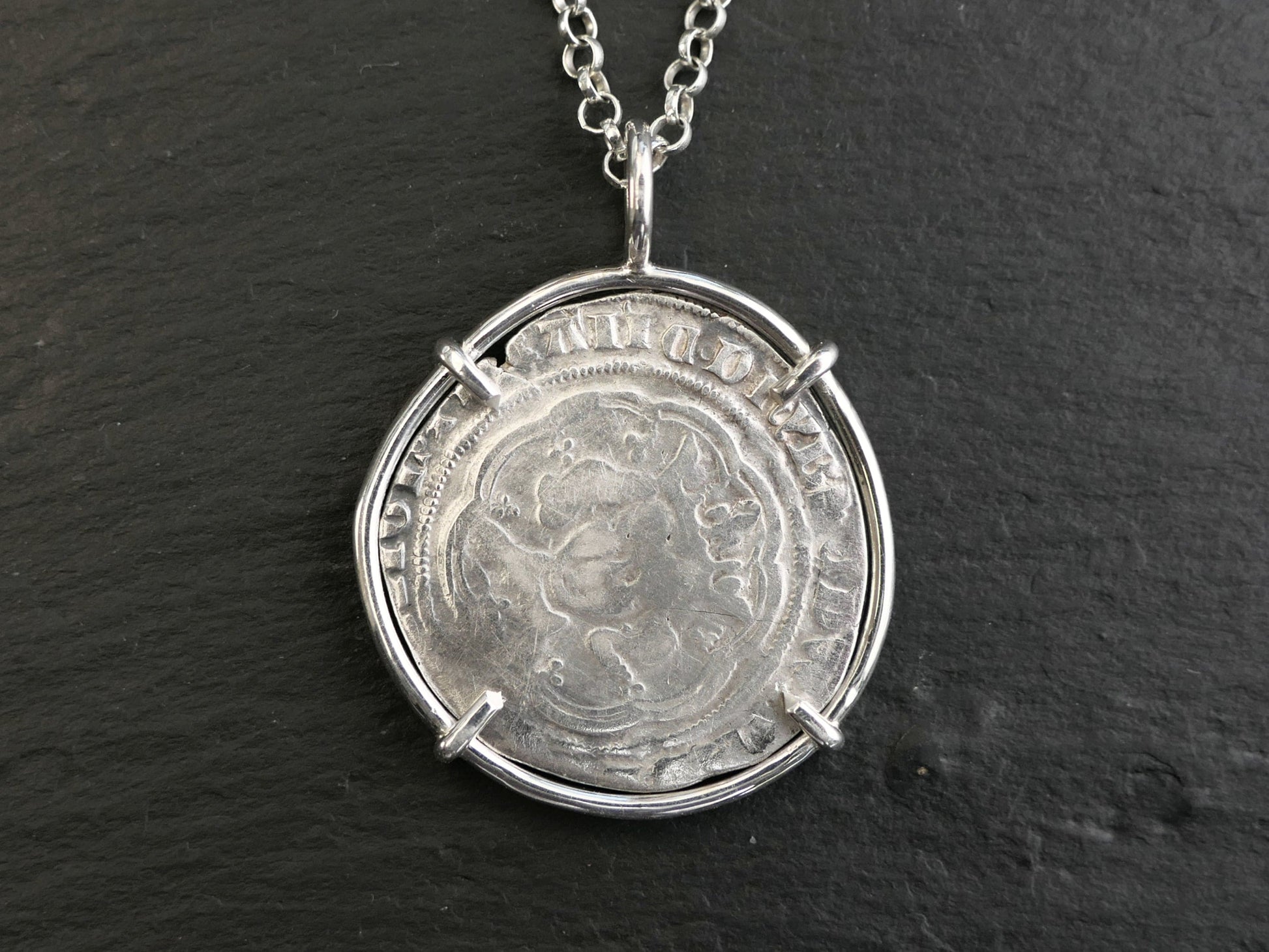 authentic historic silver groat coin