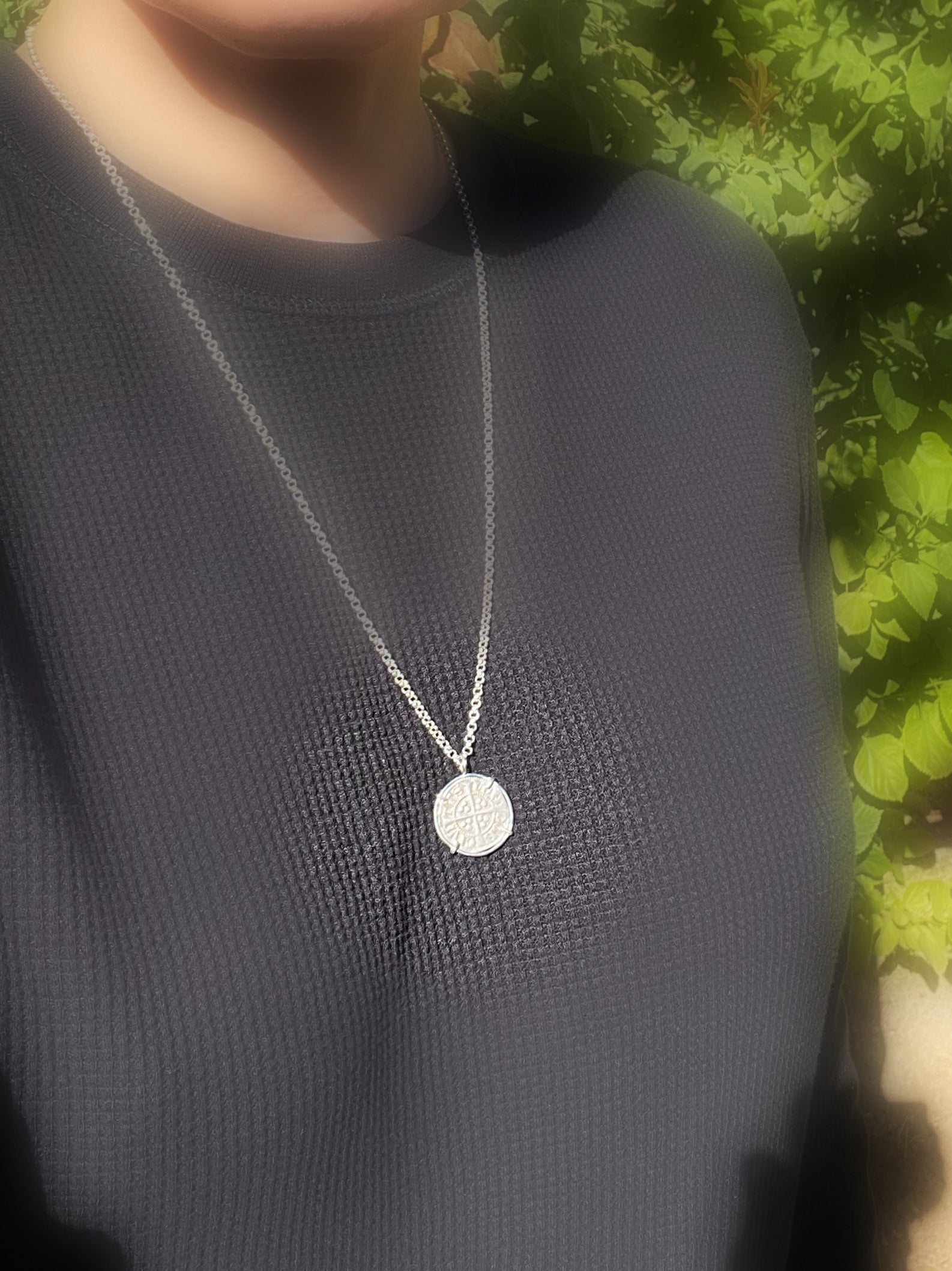 historic English coin necklace