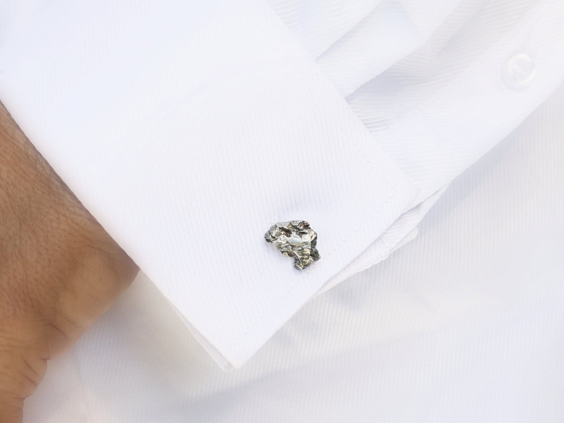 real meteorite cuff links