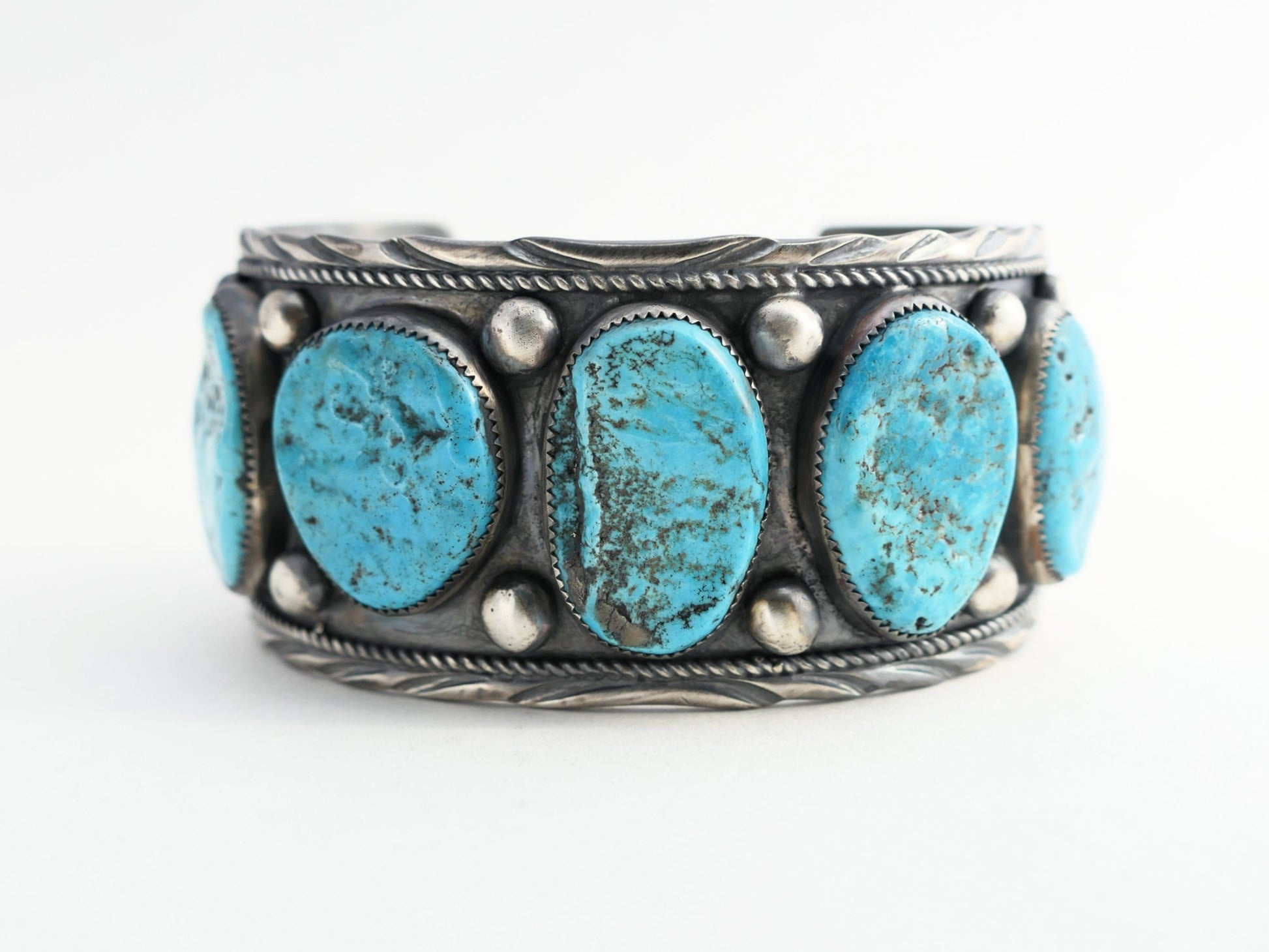 silver turquoise cuff men's jewelry