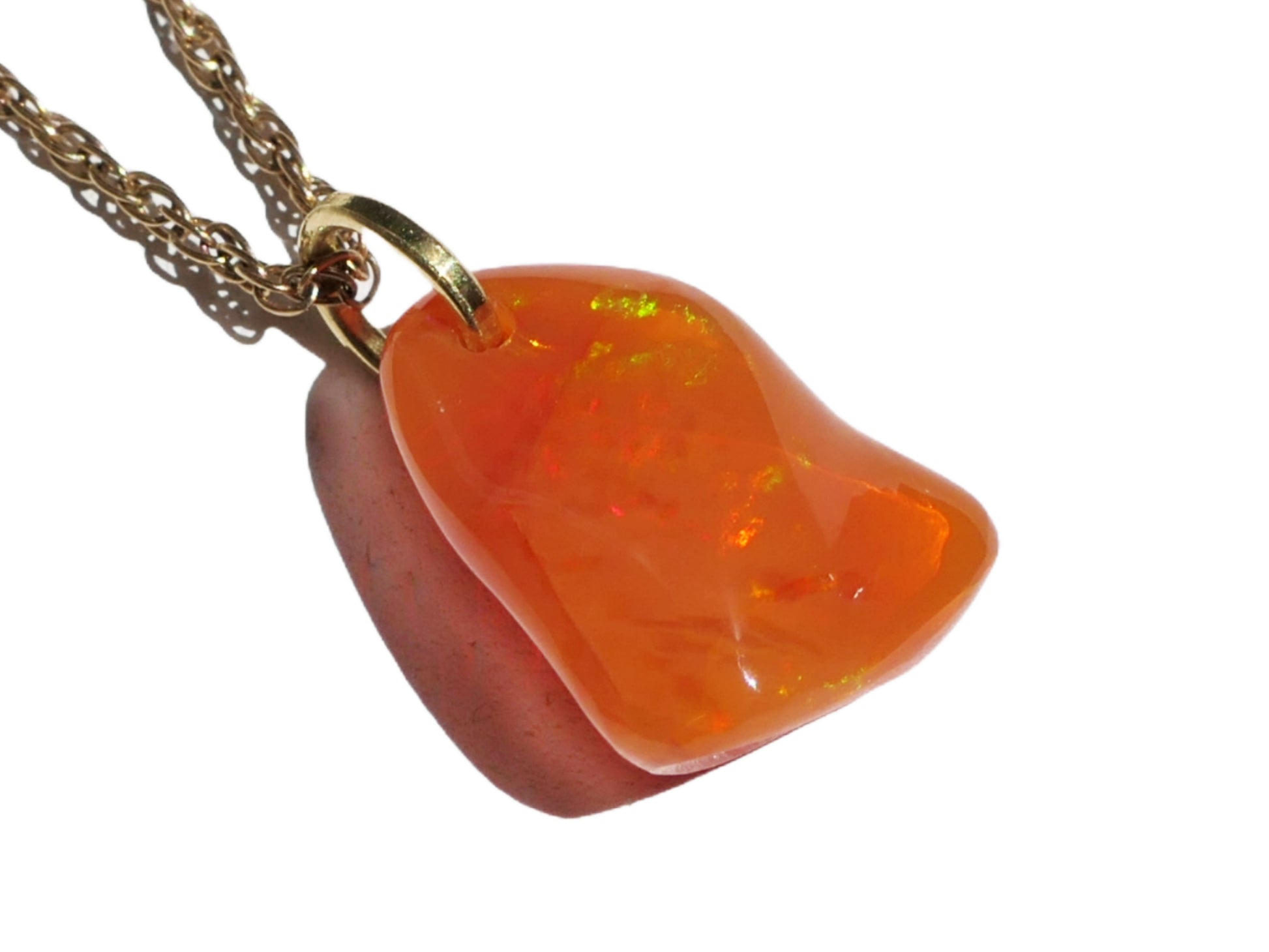 fire opal necklace