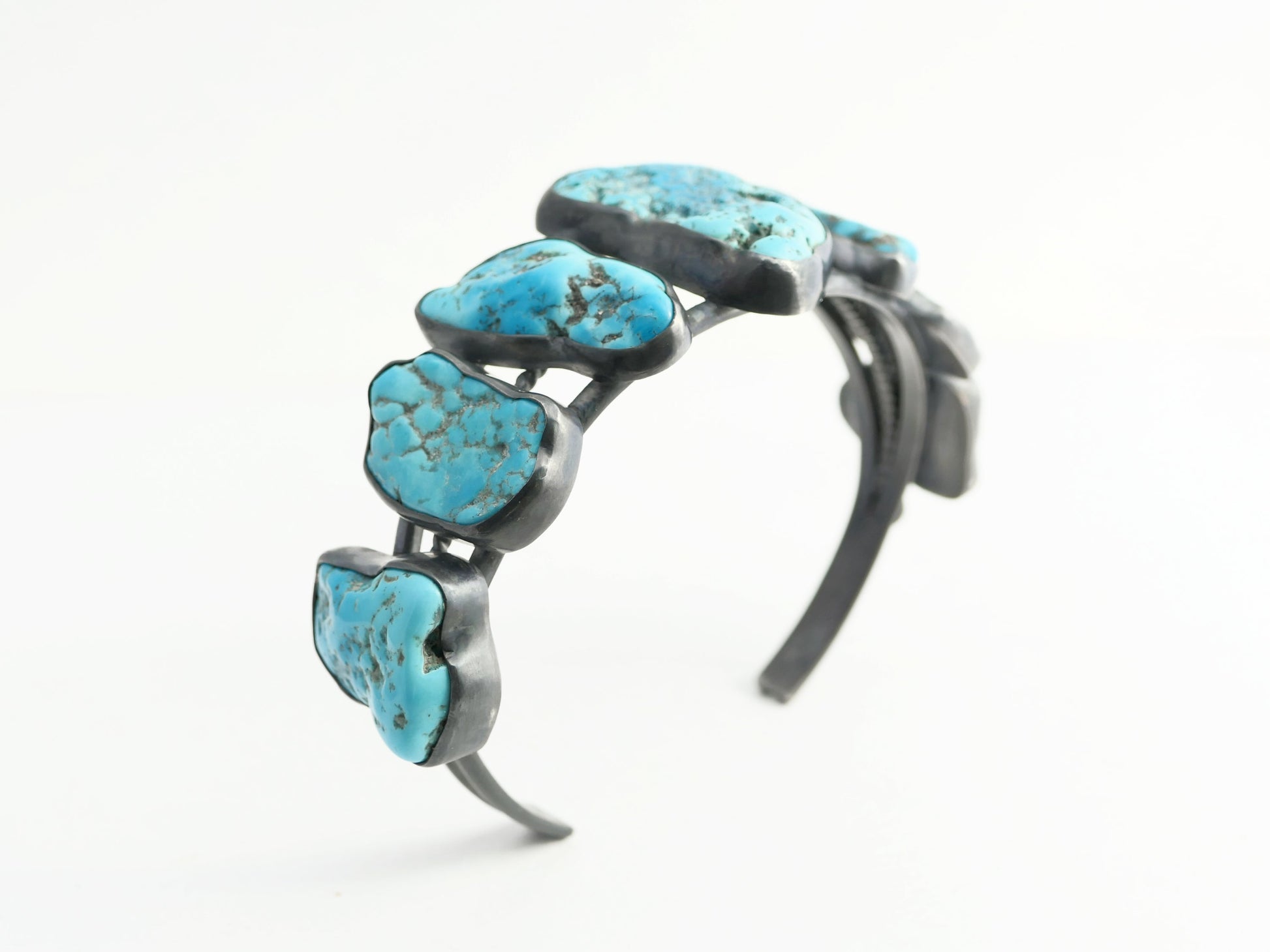 turquoise nugget bracelet cuff
