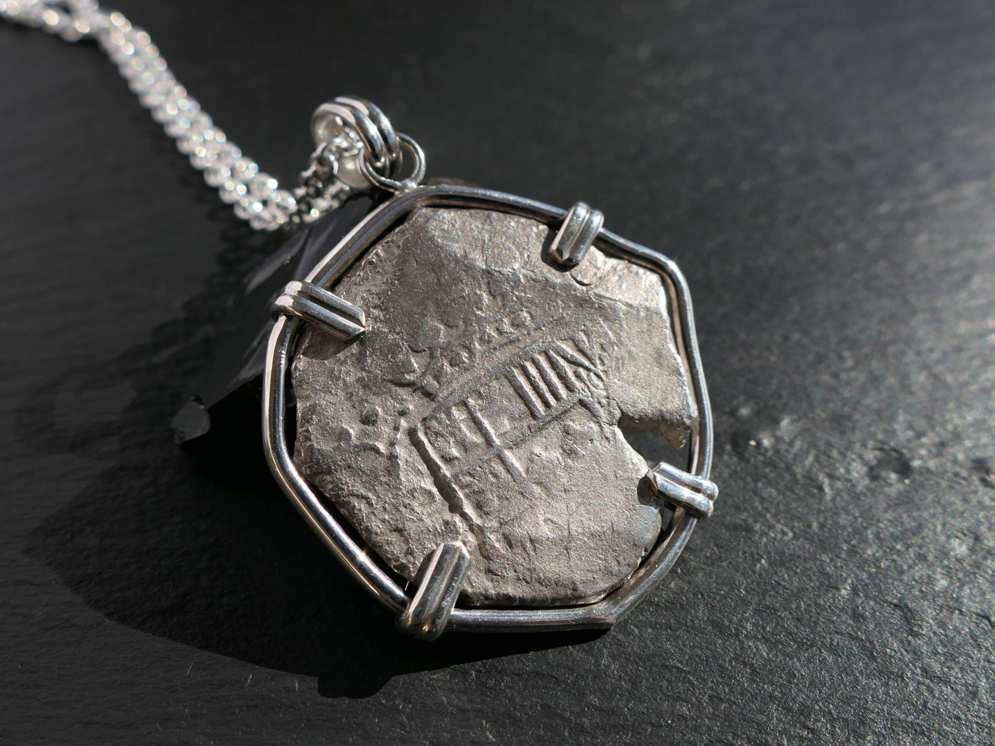 silver cob treasure coin jewelry