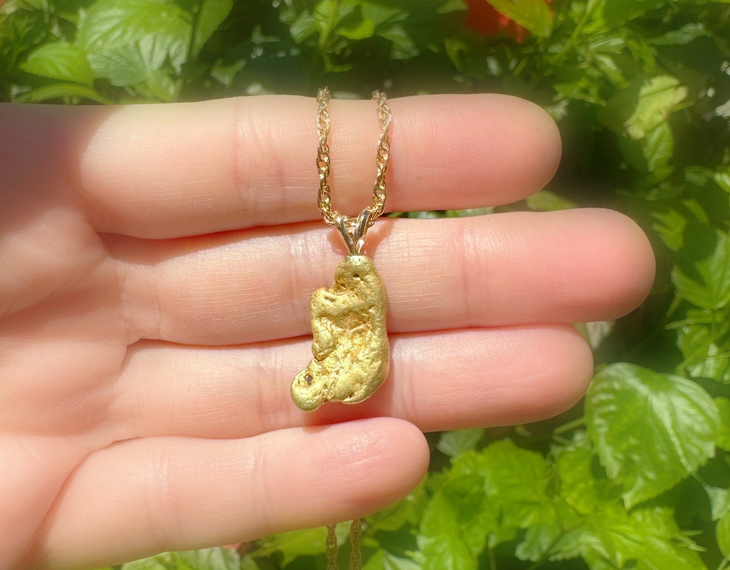 Canada gold nugget pendant no. 603