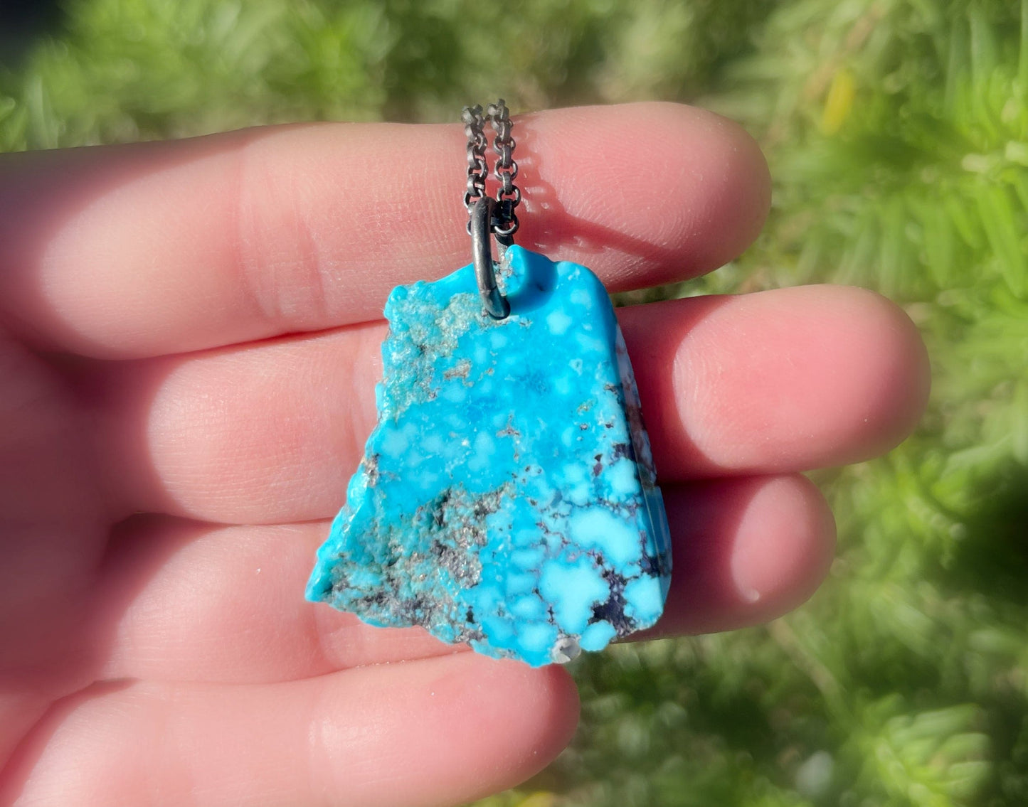 blue Kingman turquoise necklace