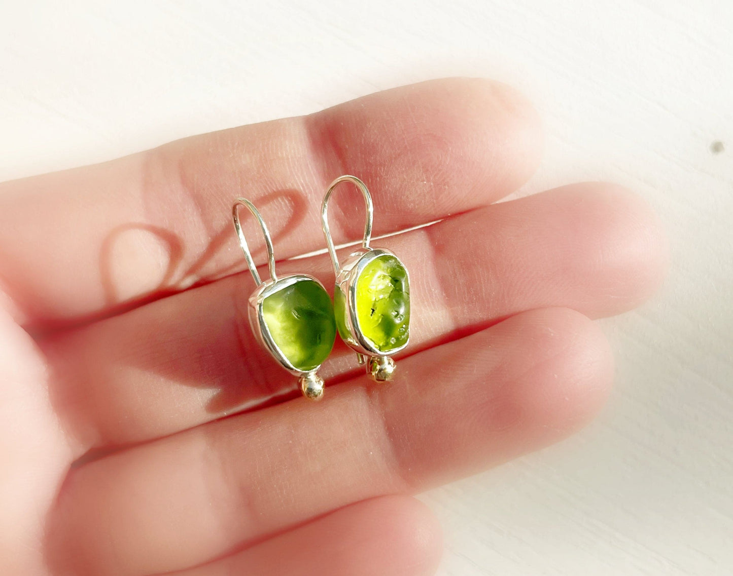 peridot earrings