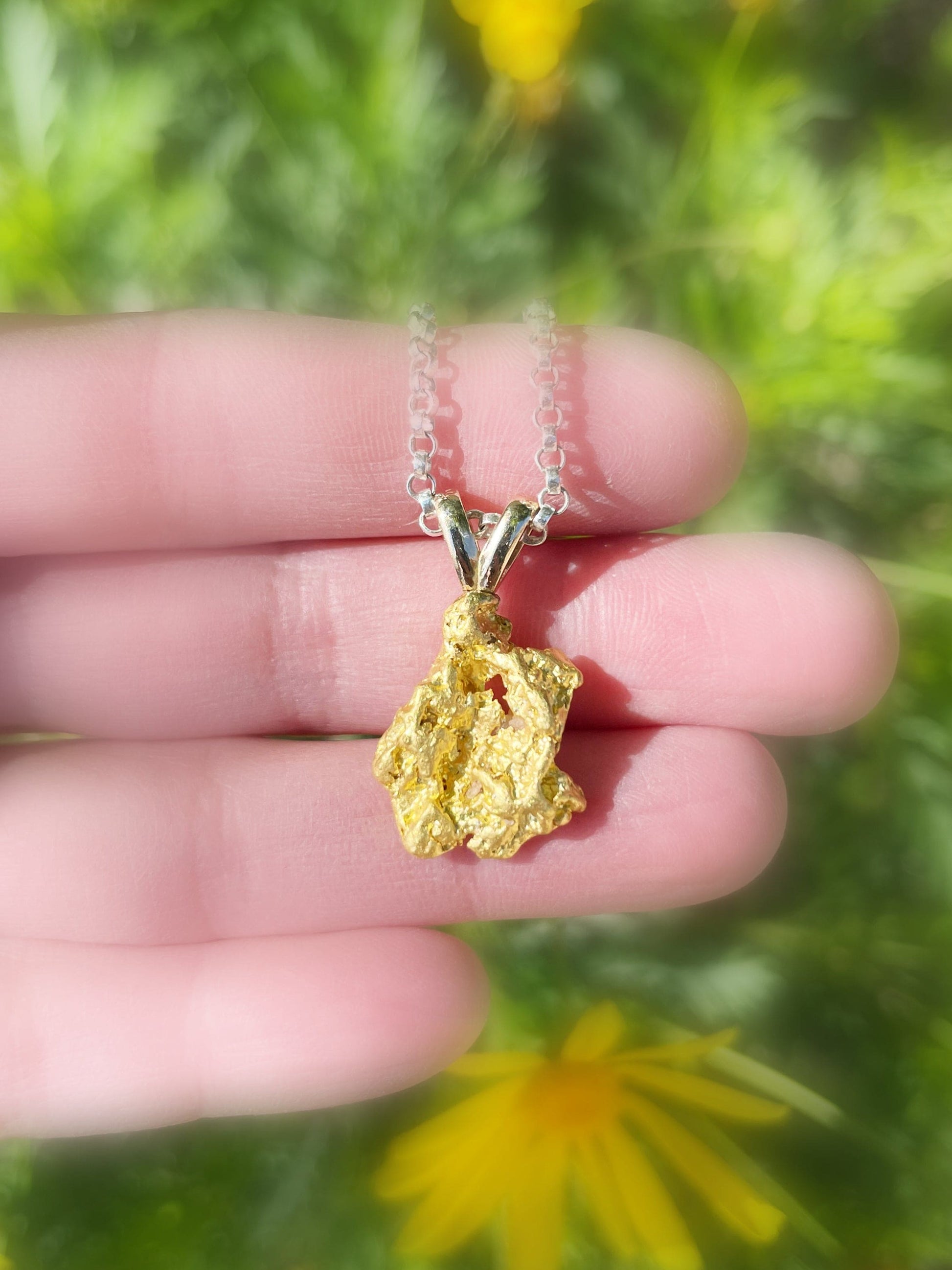 gold nugget necklace