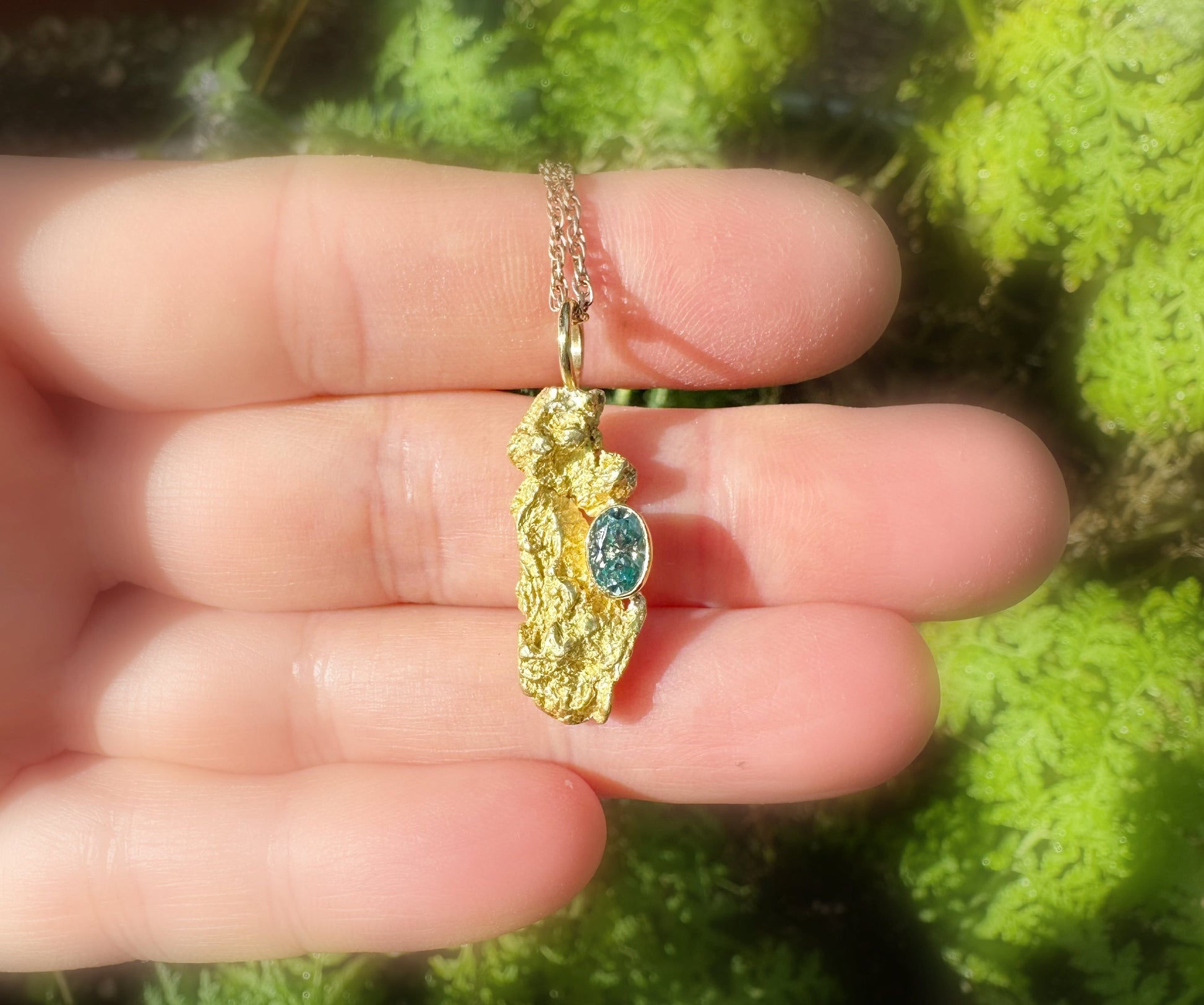 natural gold nugget jewelry for men