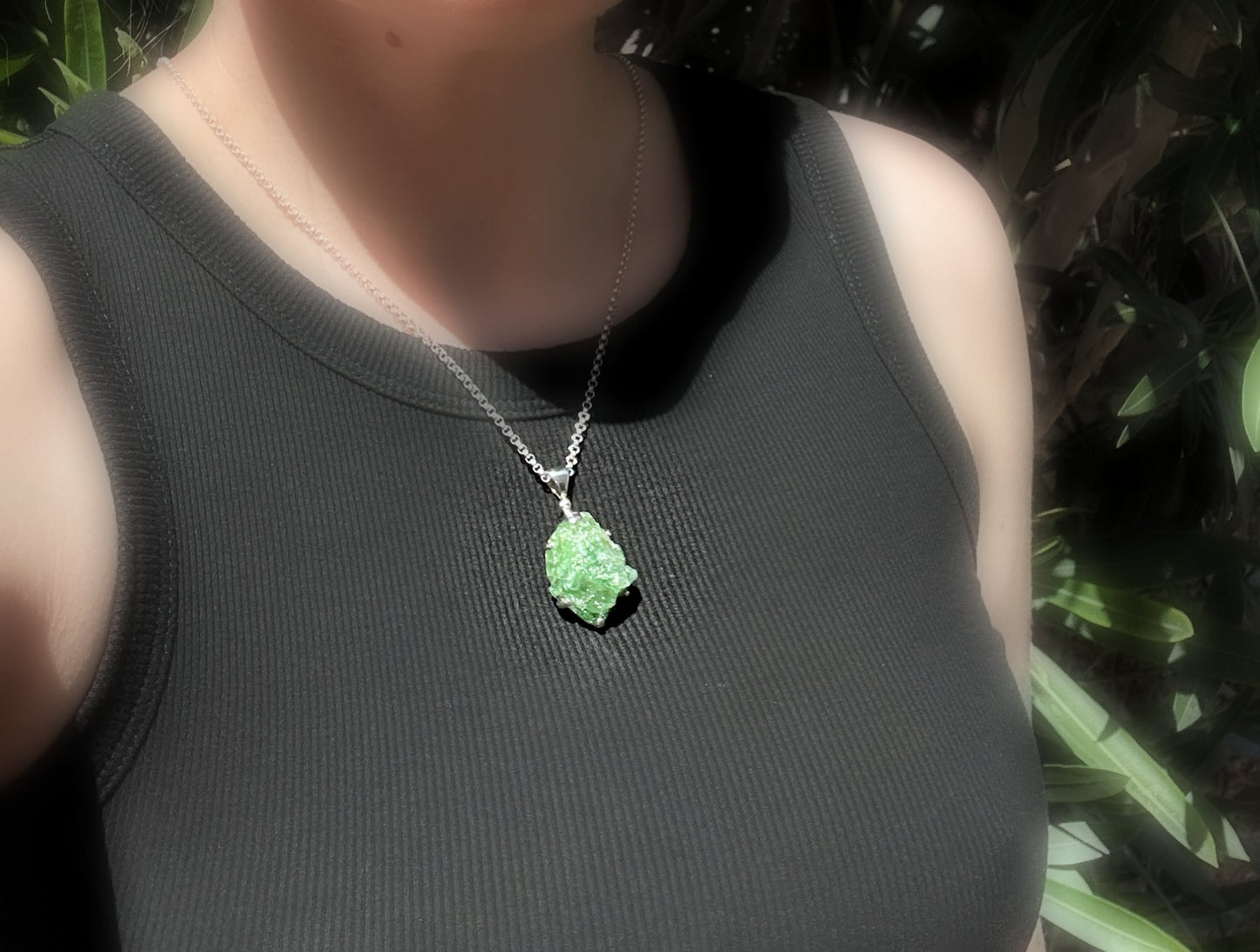 tsavorite garnet necklace