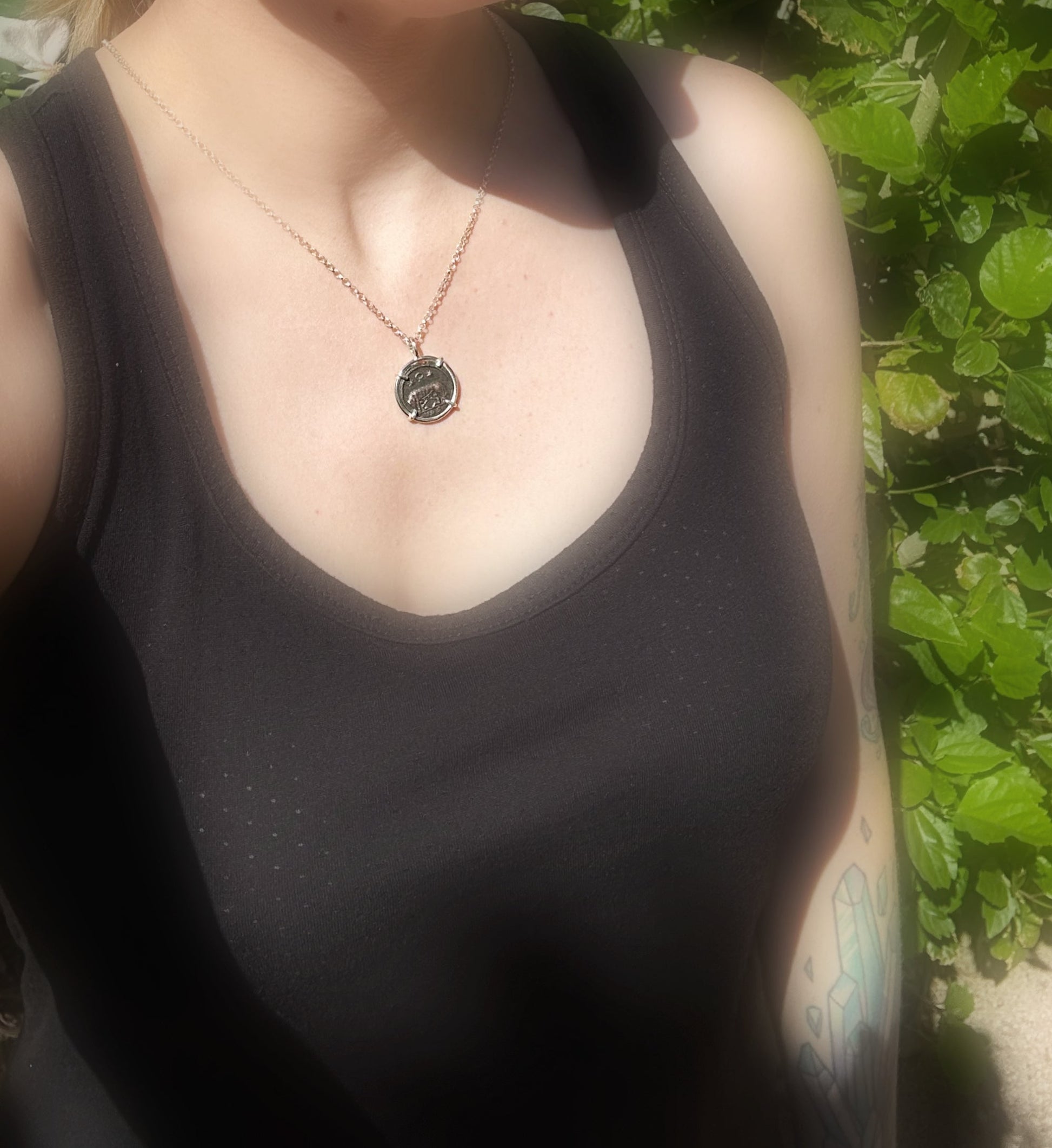 Urbs Roma coin necklace