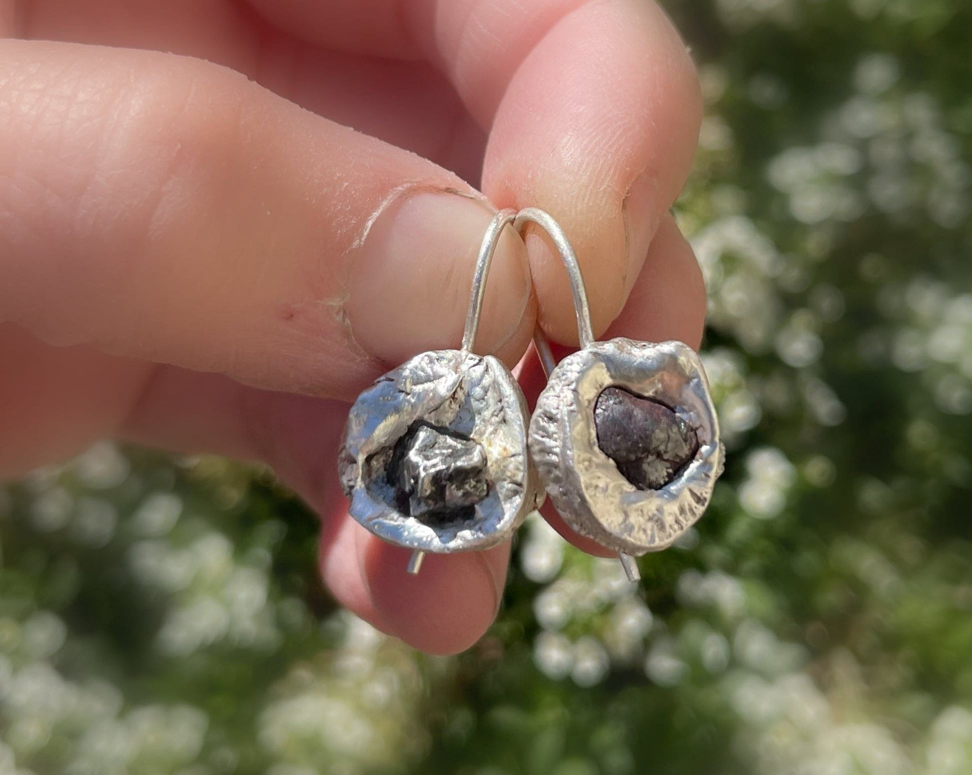 meteorite earrings