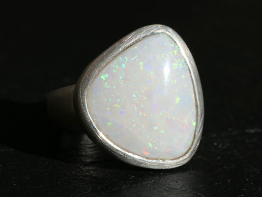 adjustable opal ring