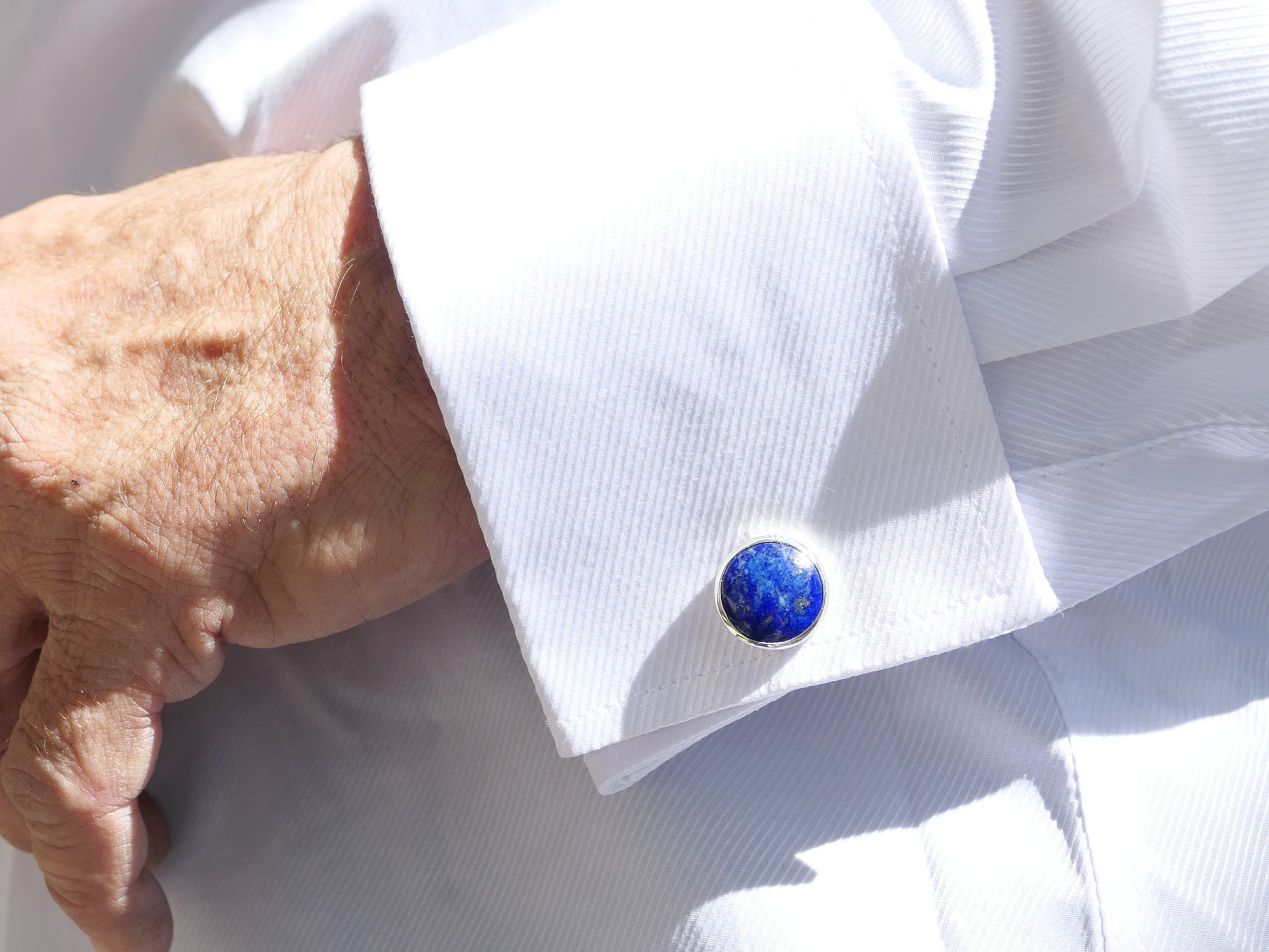 lapis cufflinks anniversary gift