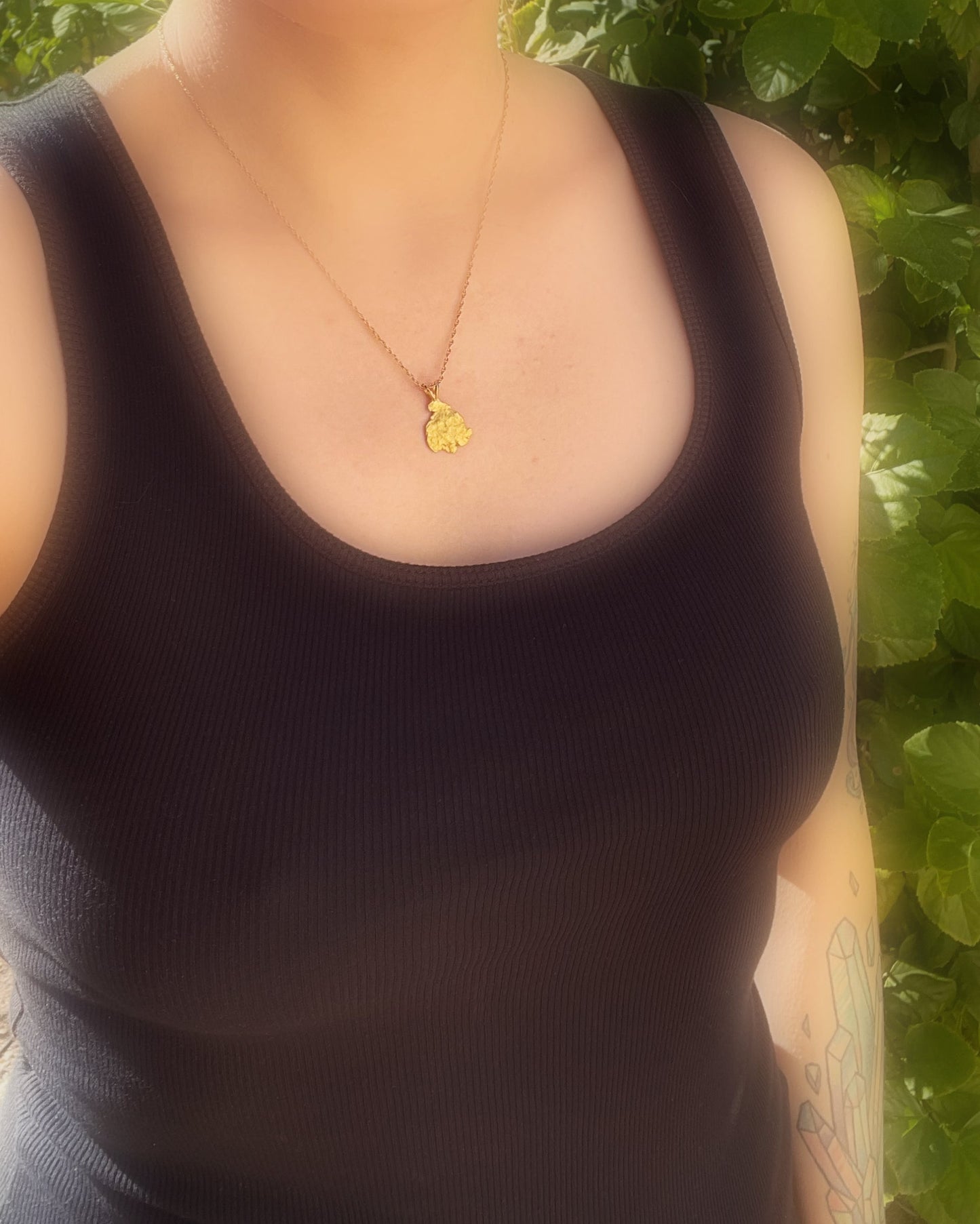 Alaska gold nugget necklace