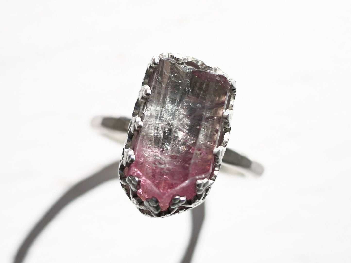 bi color tourmaline crystal