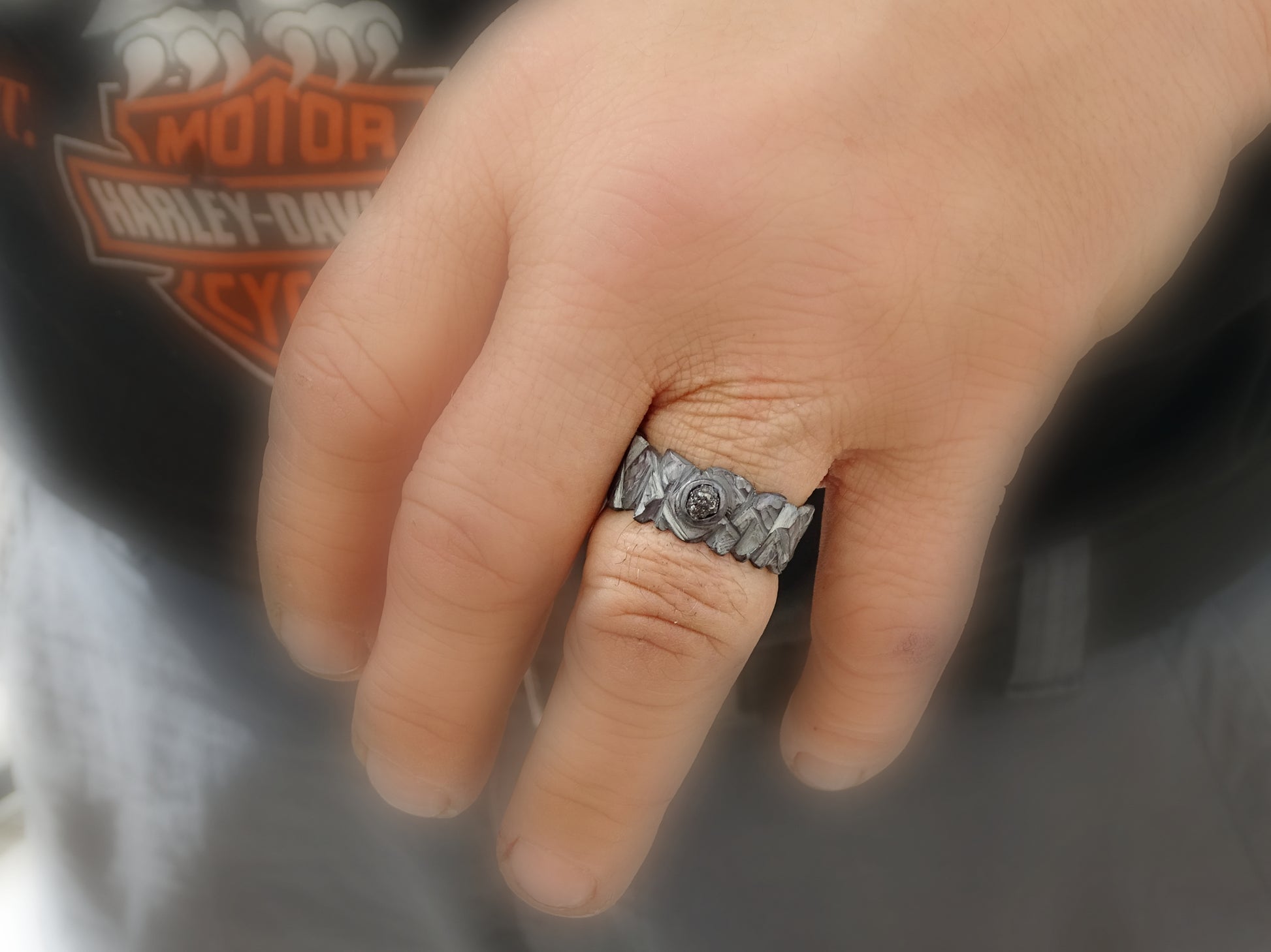 bold men's engagement ring