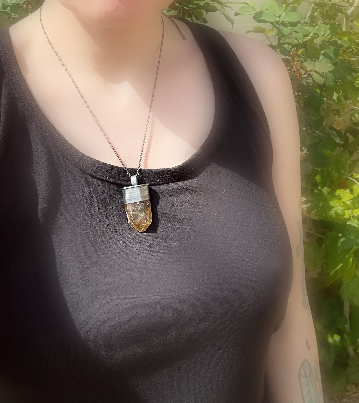 large Rutile quartz necklace