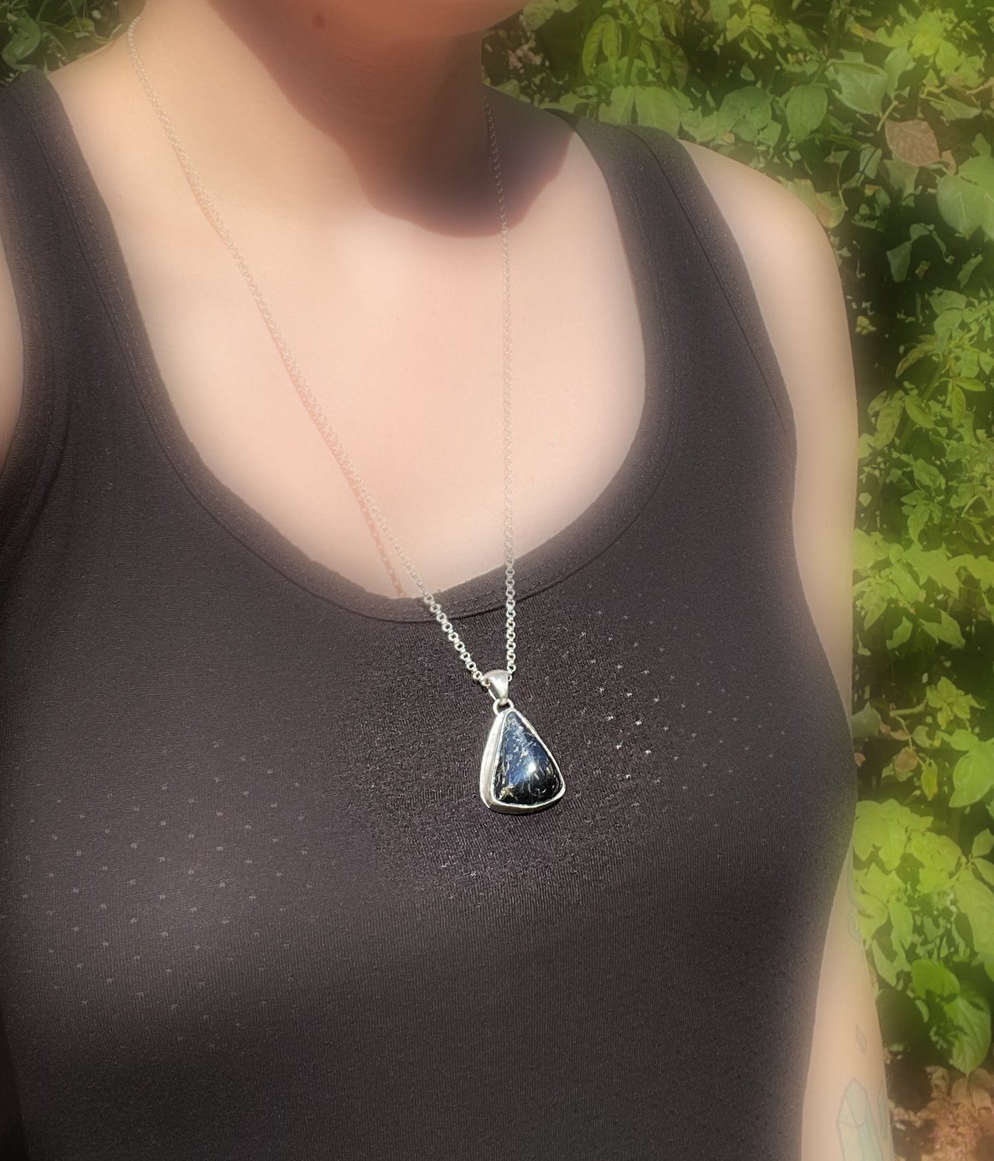 hand cut Montana covellite