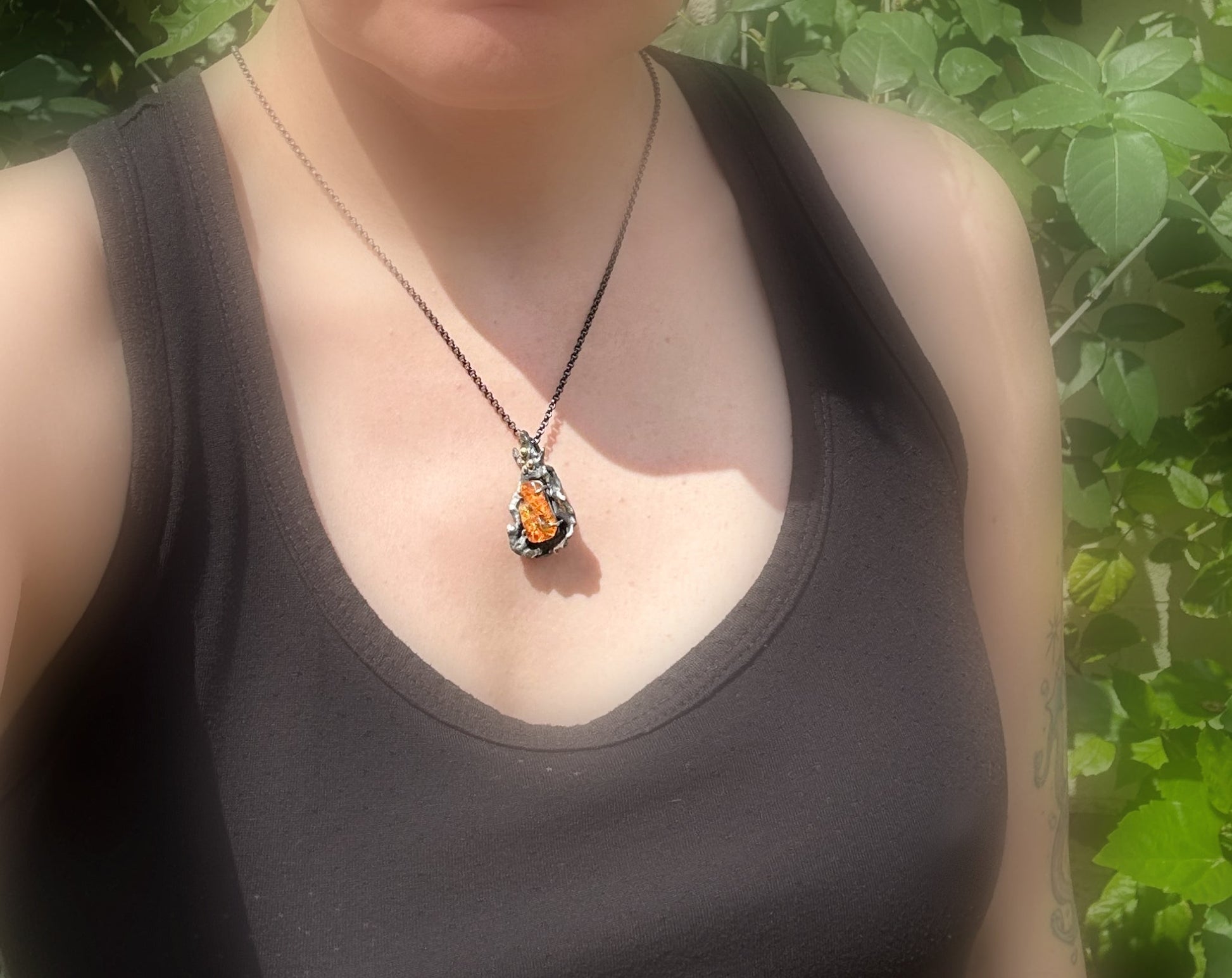 unique fire opal pendant for women