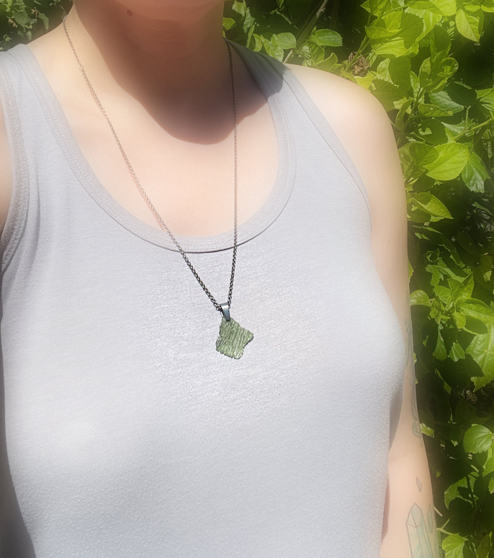 Moldavite necklace