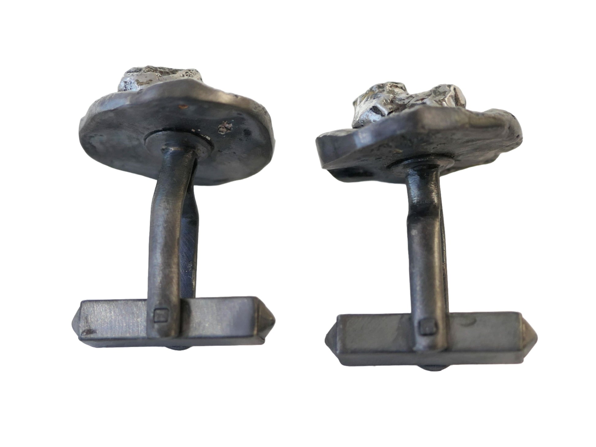 molten meteorite cufflinks