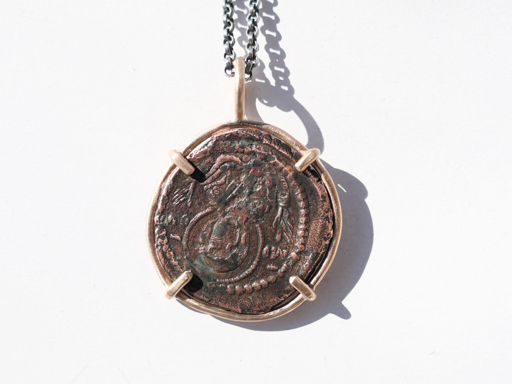 real Byzantine Coin pendant