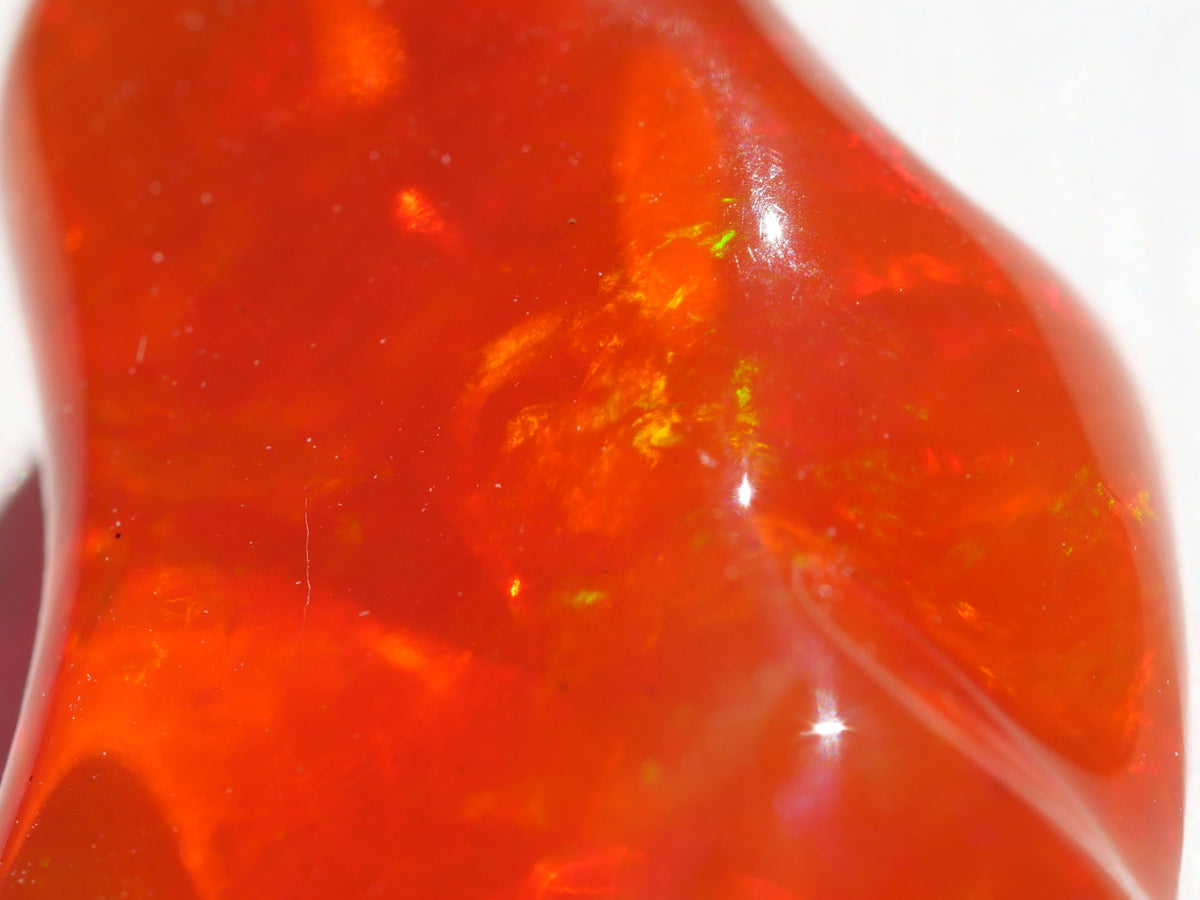 14K gold Fire opal Pendant Fire opal jewelry