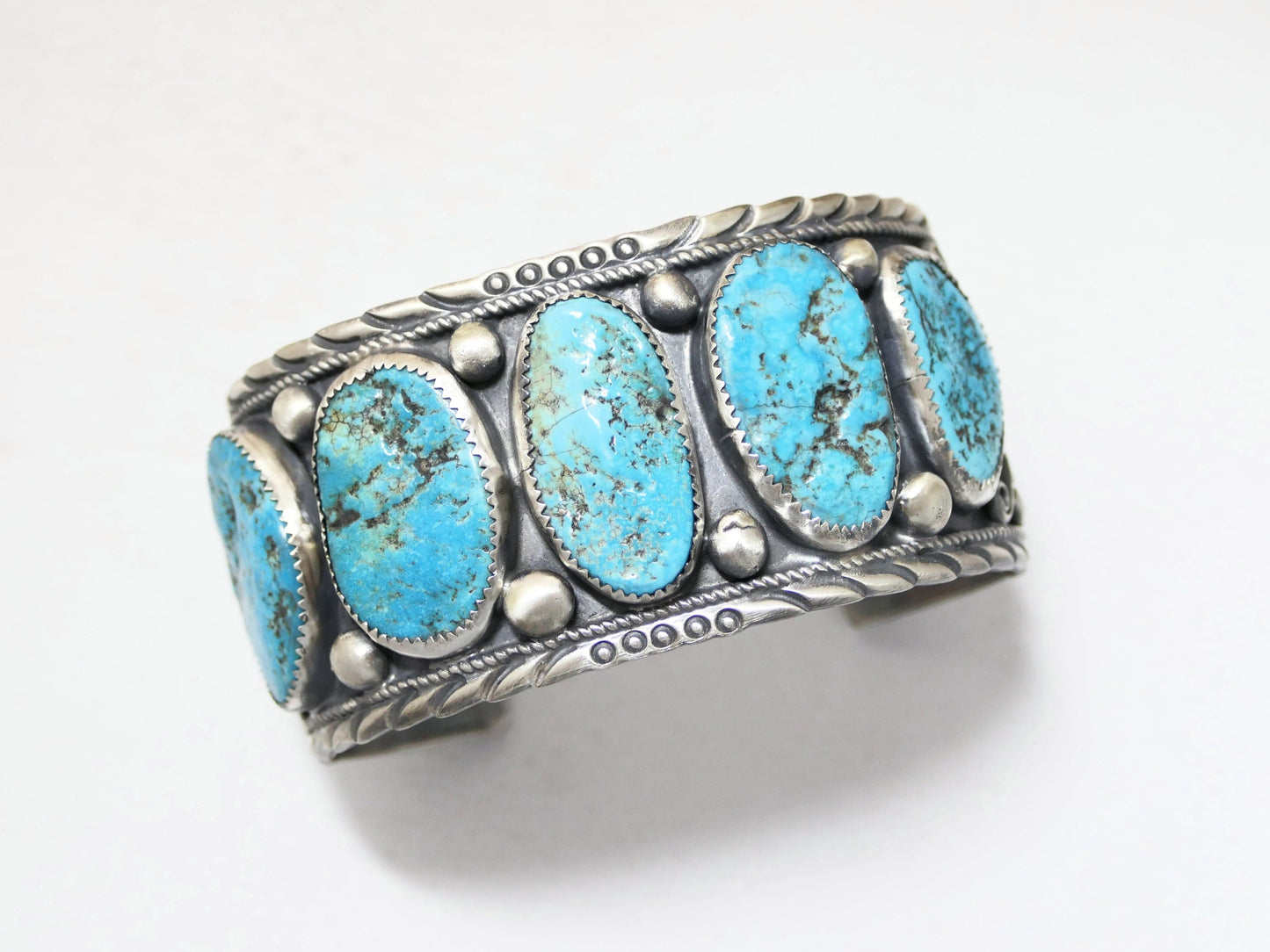 wide turquoise bracelet cuff