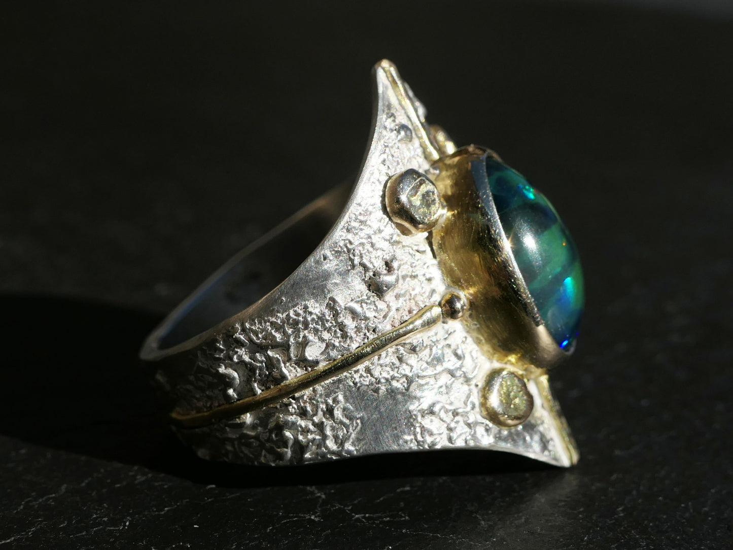 welo opal statement ring