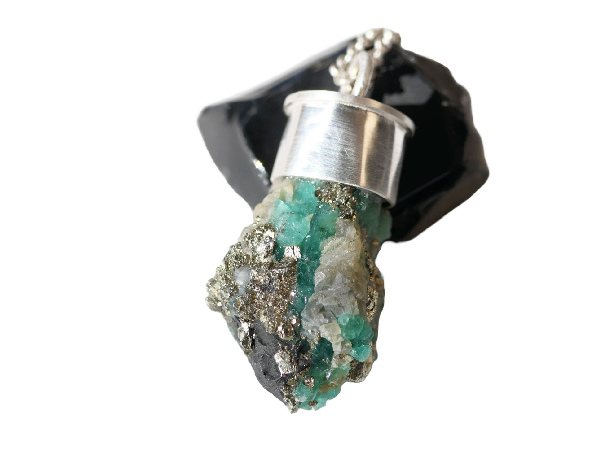 Colombian emerald pendant for men