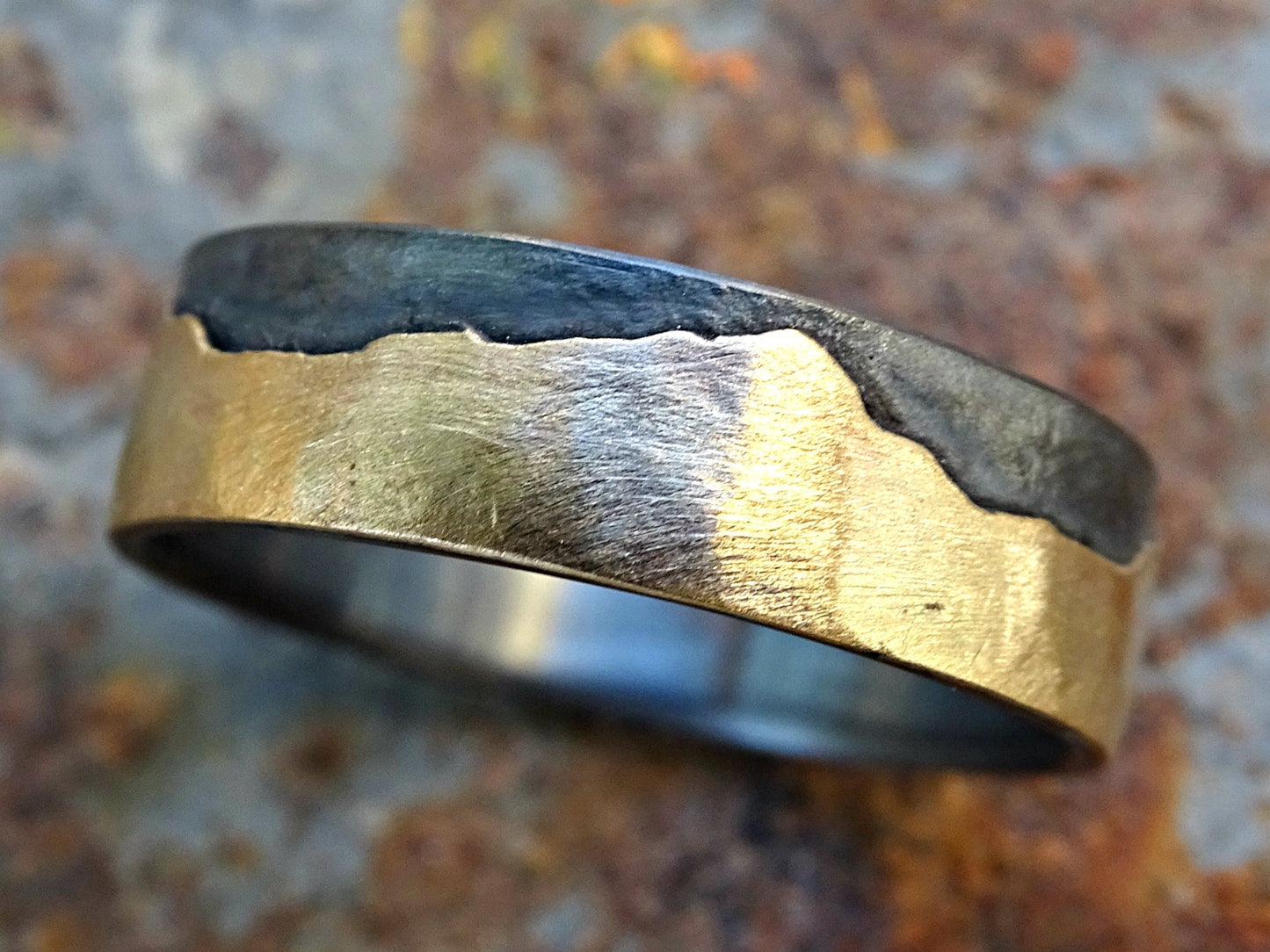 mountain ring with mountain range of your choice