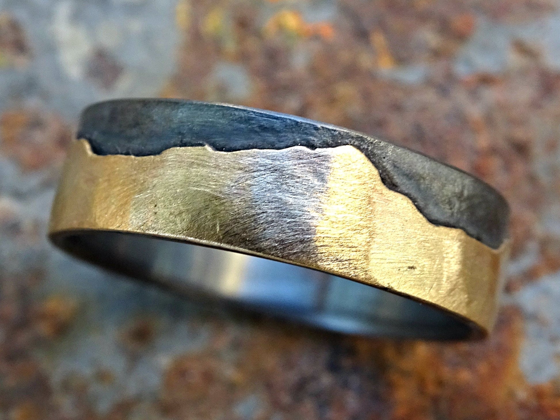 mountain ring with mountain range of your choice