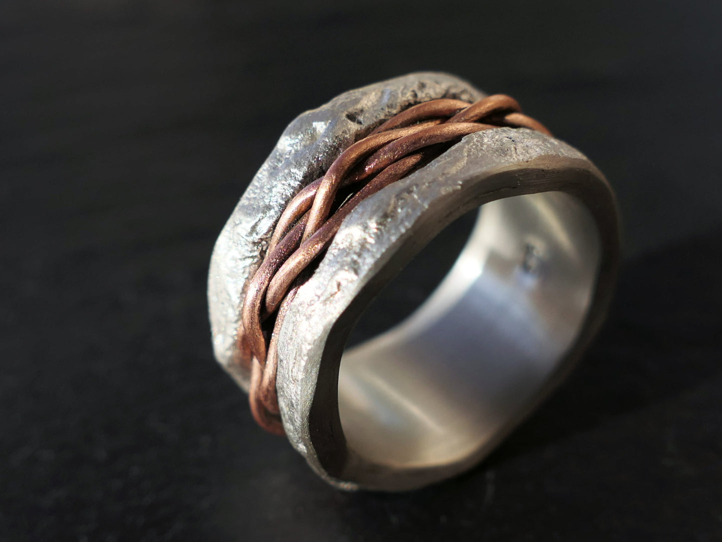 large woven ring