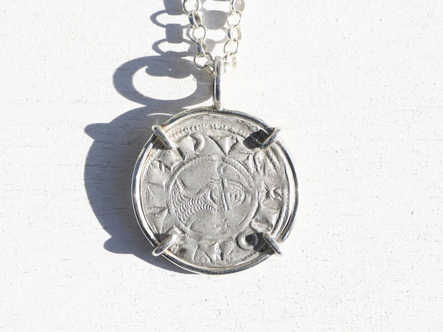 genuine medieval silver coin