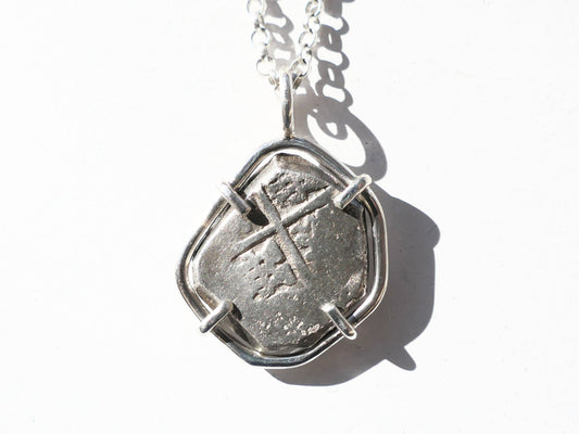 2 Reales cob coin necklace