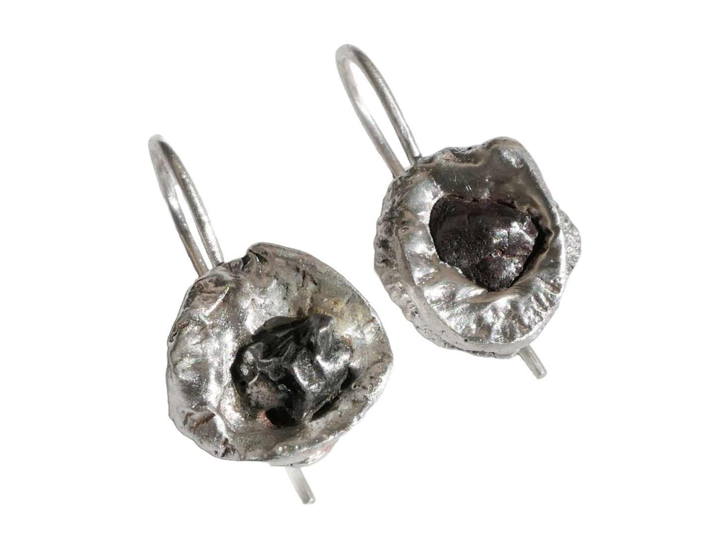 dangle meteorite earrings