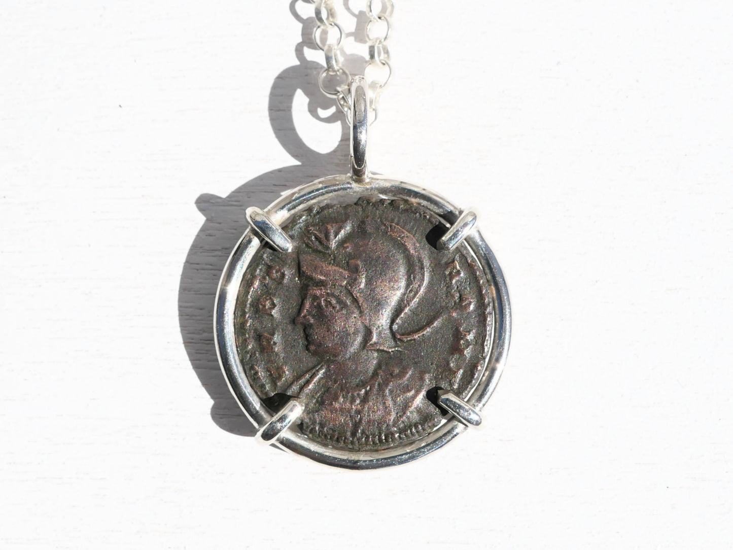 real Urbs Roma coin pendant
