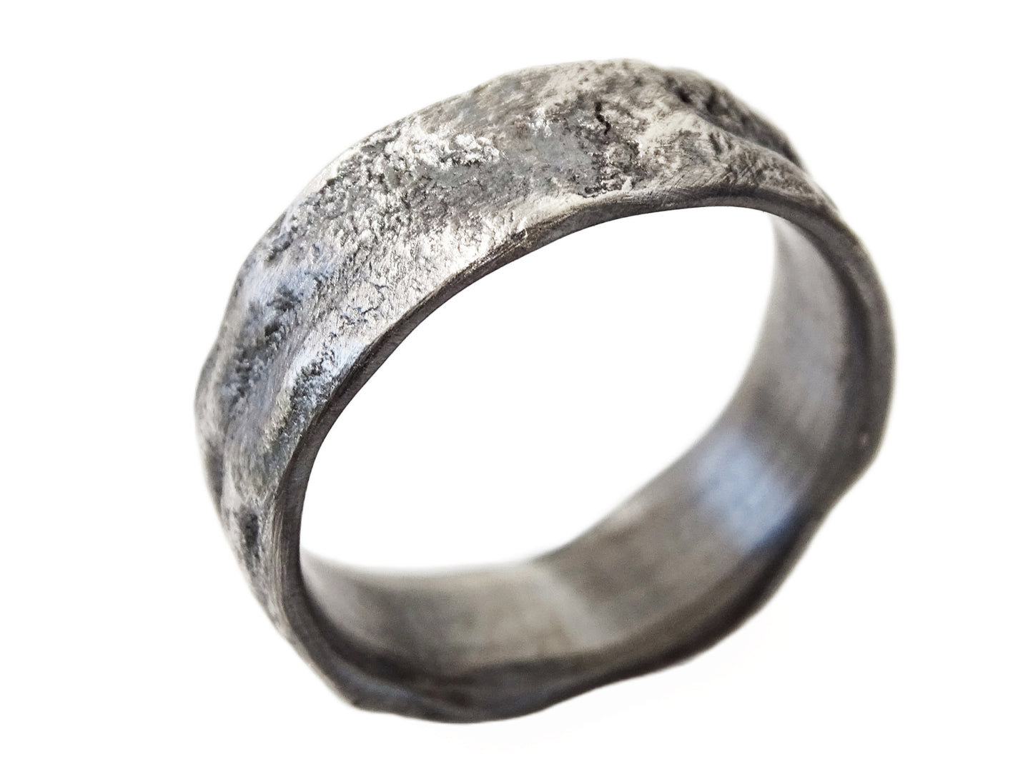 mens silver wedding bands