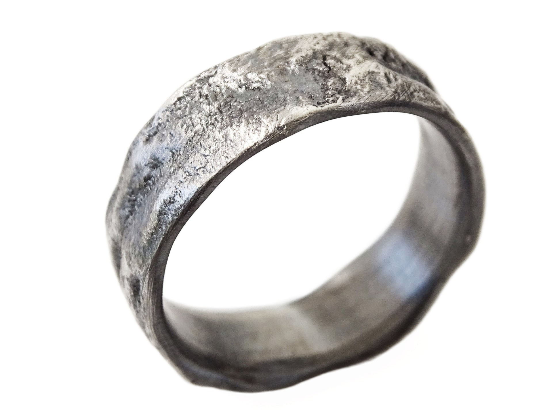 mens silver wedding bands