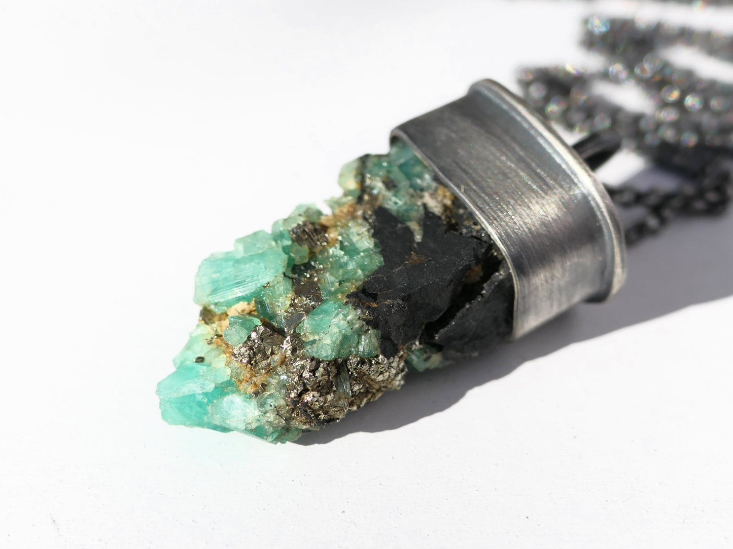 Colombian emerald necklace