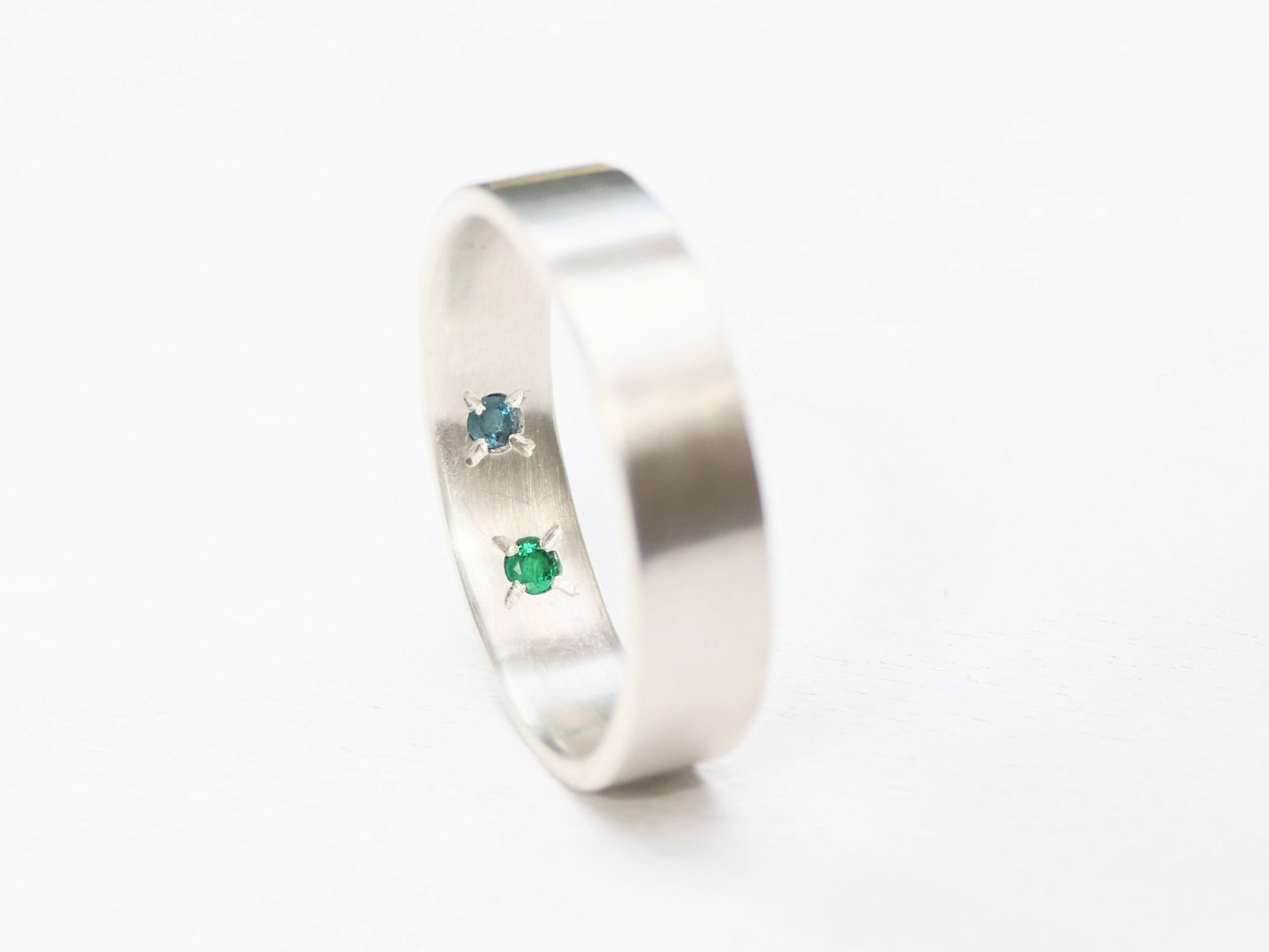 double hidden gemstone ring