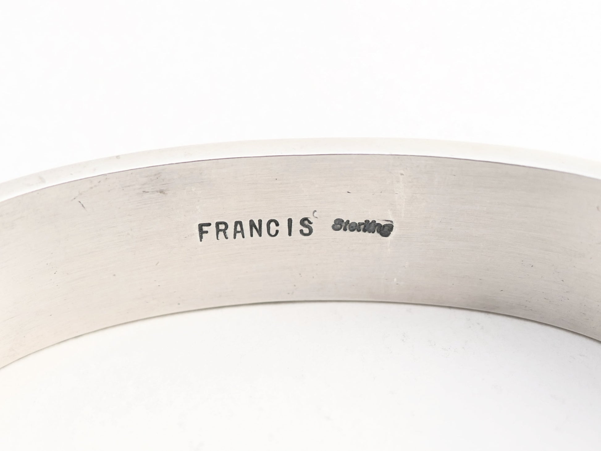 turquoise silver cuff Francis Yazzie