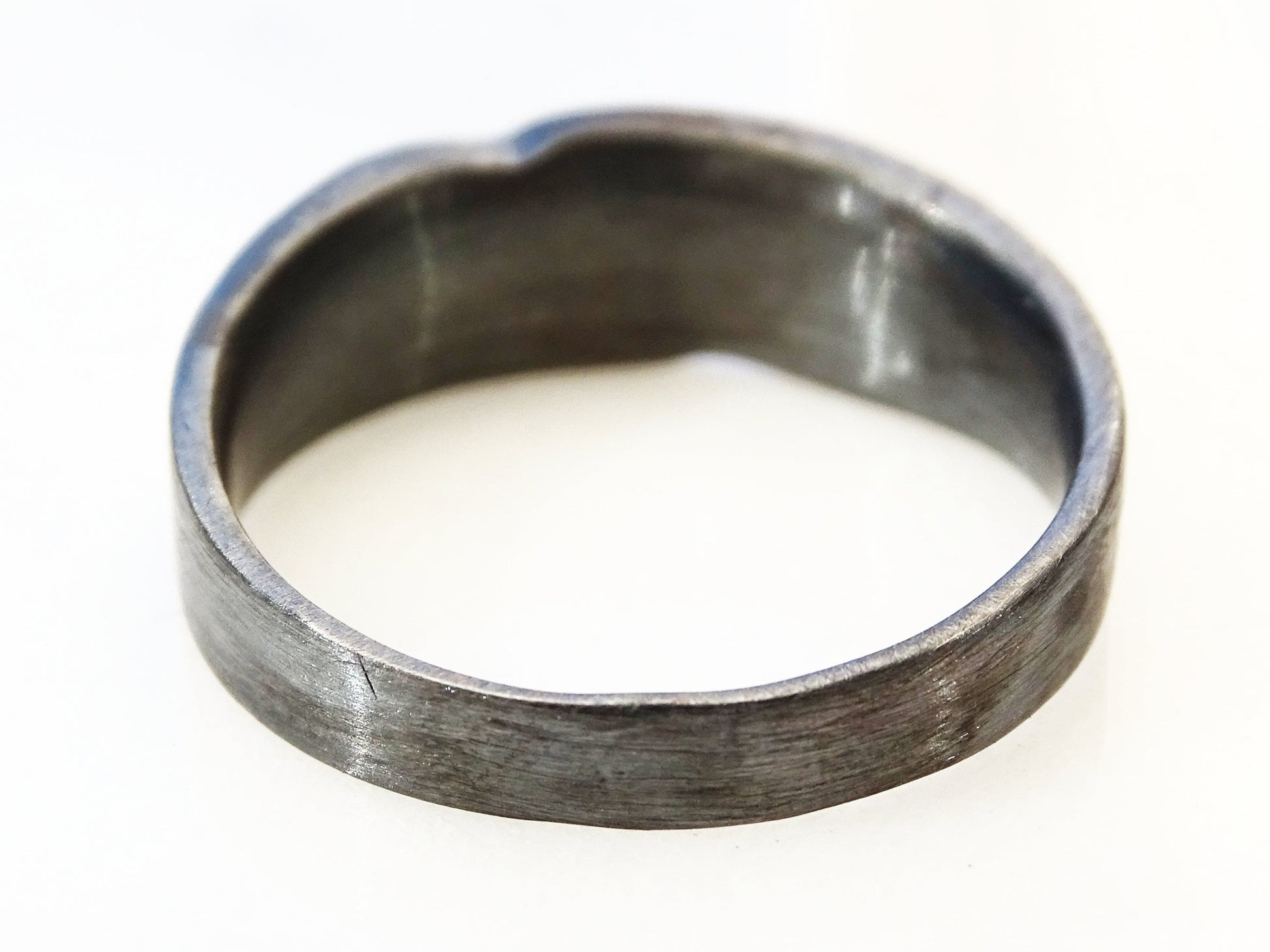 gold nugget inlay ring