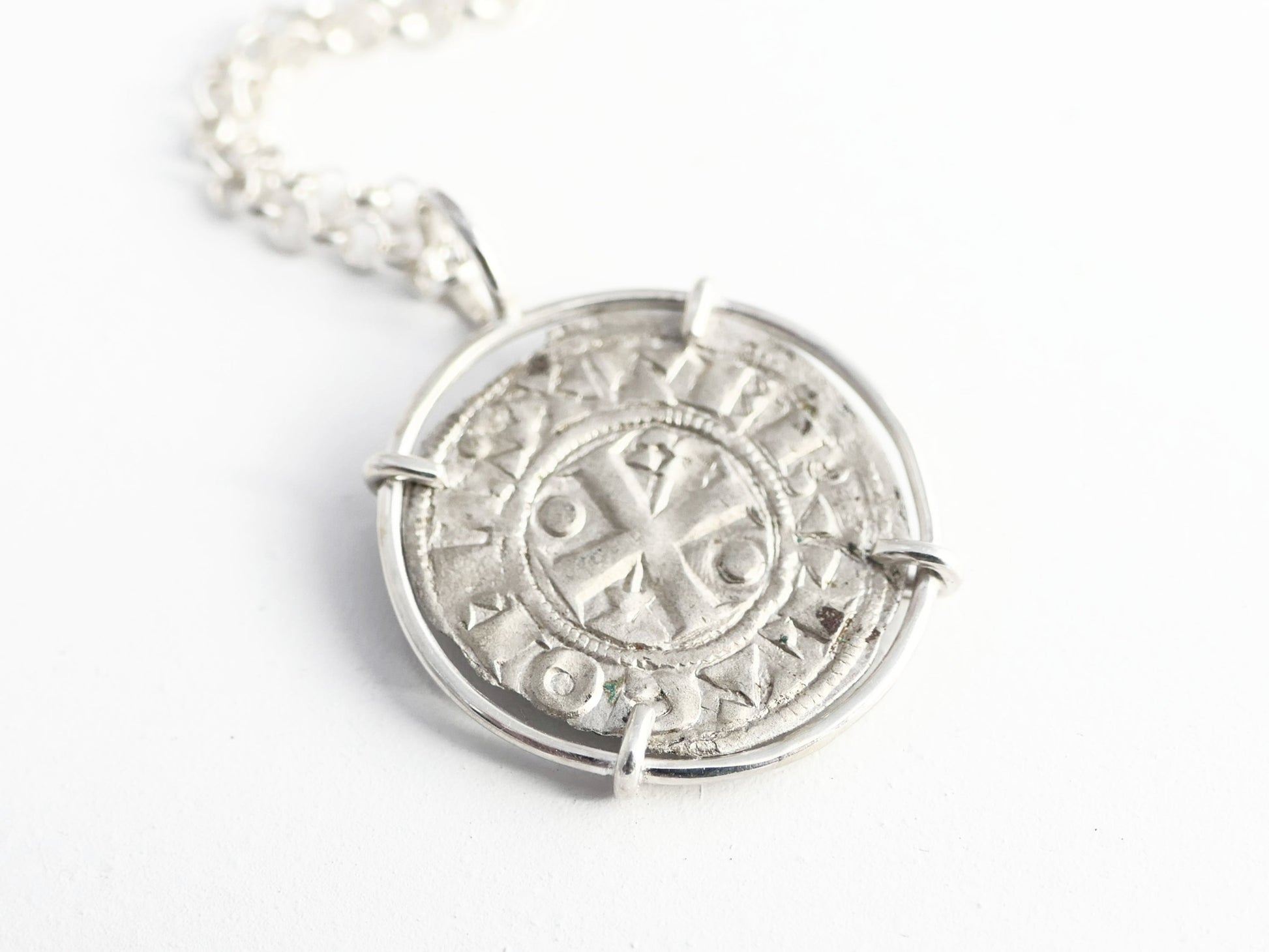 authentic medieval Crusader coin necklace