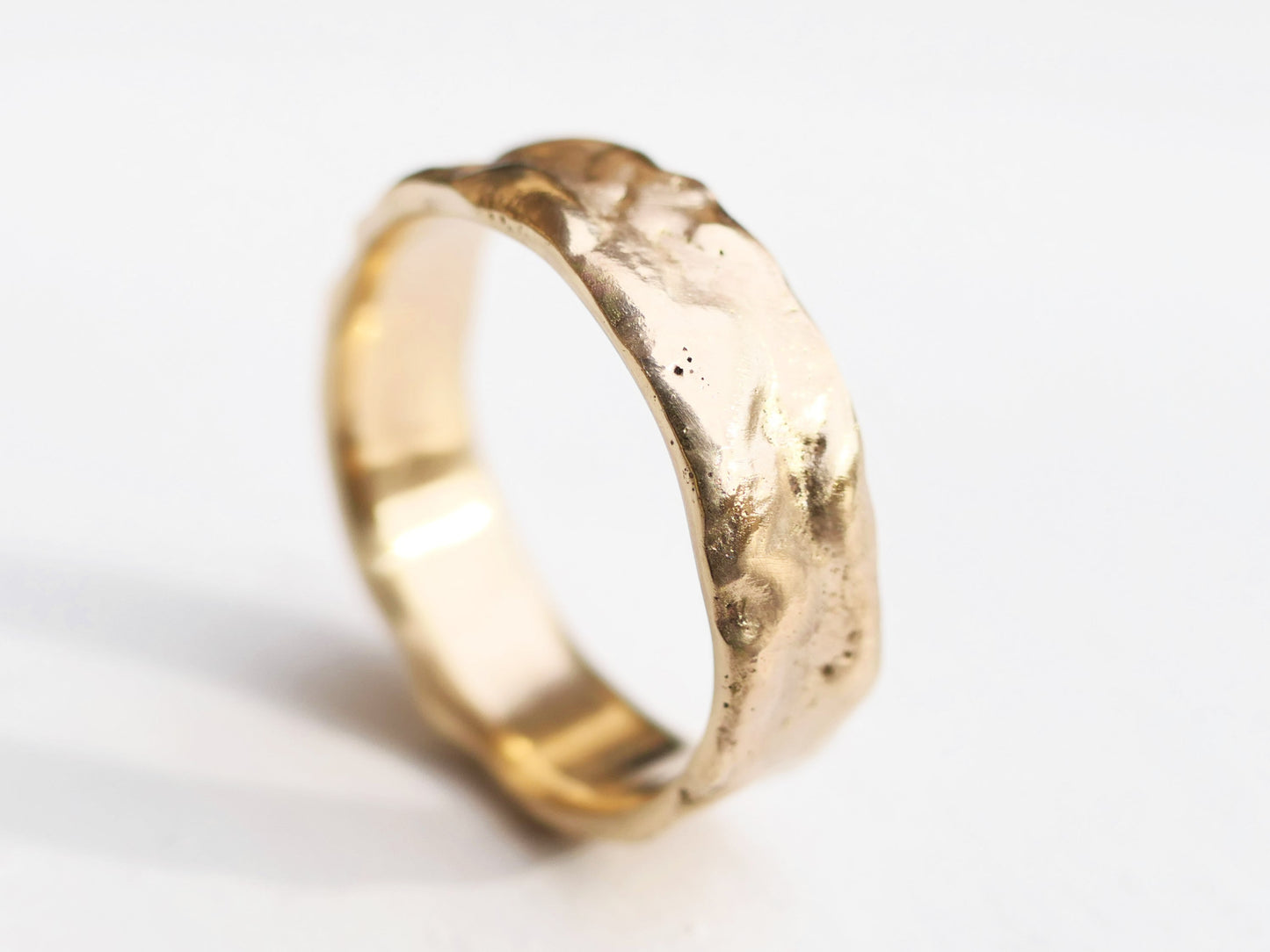 handmade gold wedding band